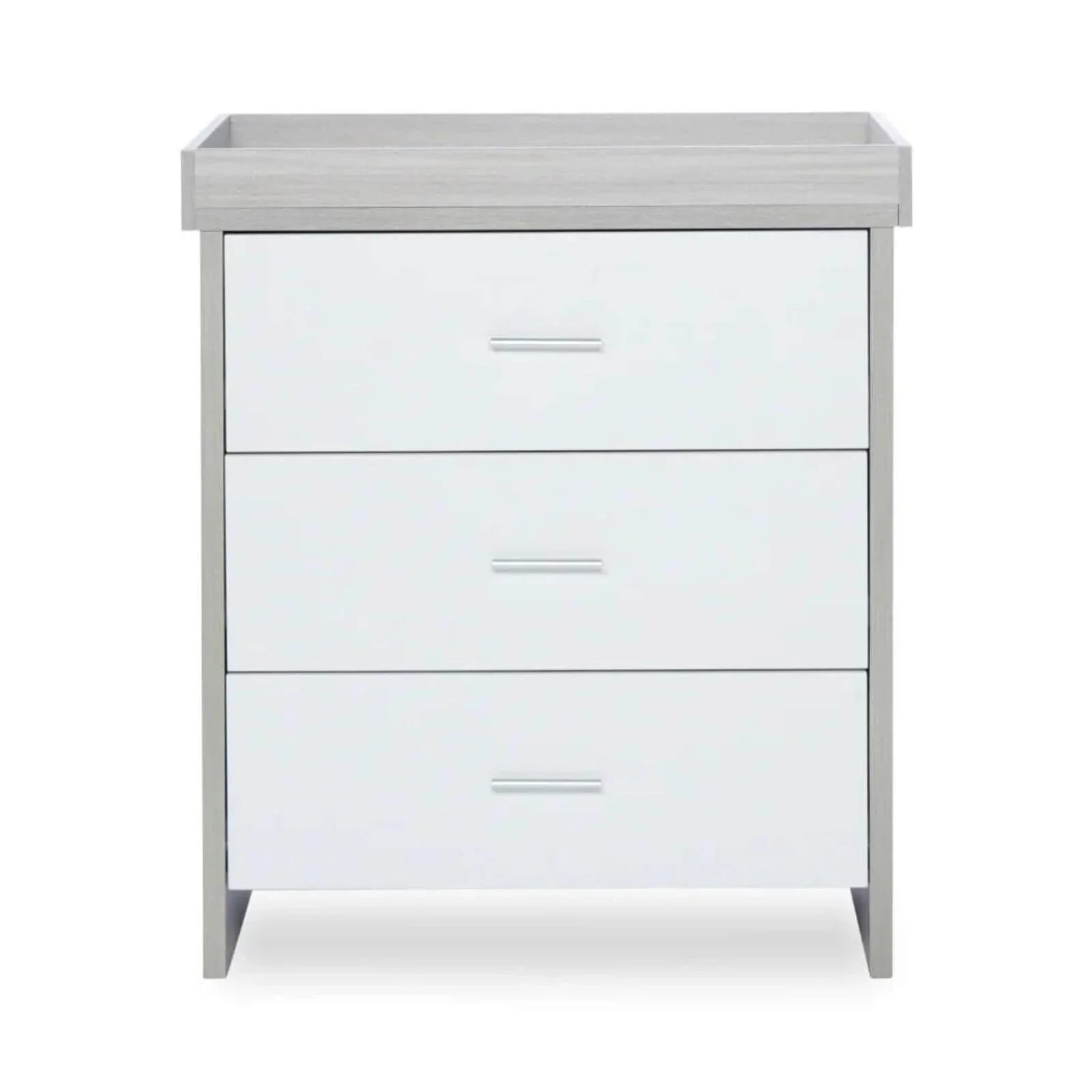 Ickle Bubba Pembrey Changing Unit & Chest - Ash Grey & White - mezetto ebebek ebebek
