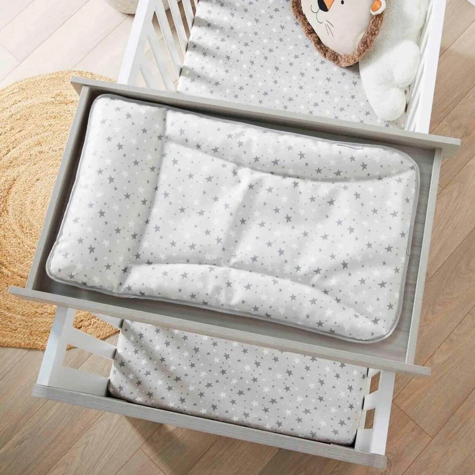 Ickle Bubba Pembrey Cot Top Changer - Ash Grey - mezetto ebebek ebebek