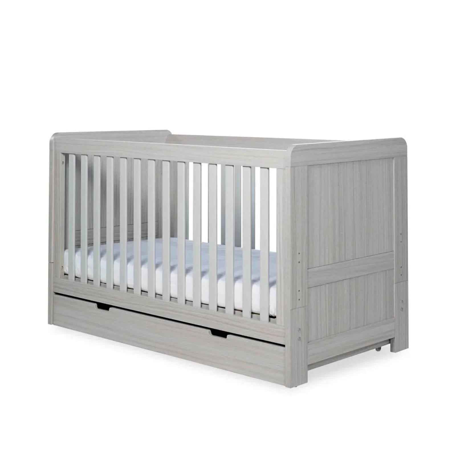 Ickle Bubba Pembrey Furniture Set Under Drawer Ash Grey 3 pcs - Premium Pocket Sprung Mattress - mezetto ebebek ebebek