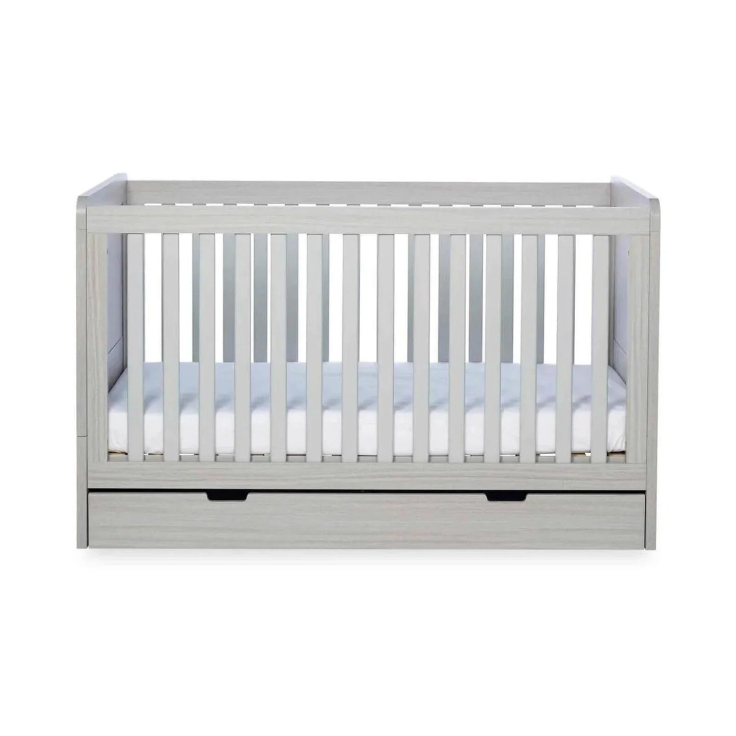 Ickle Bubba Pembrey Furniture Set Under Drawer Ash Grey 3 pcs - Premium Pocket Sprung Mattress - mezetto ebebek ebebek