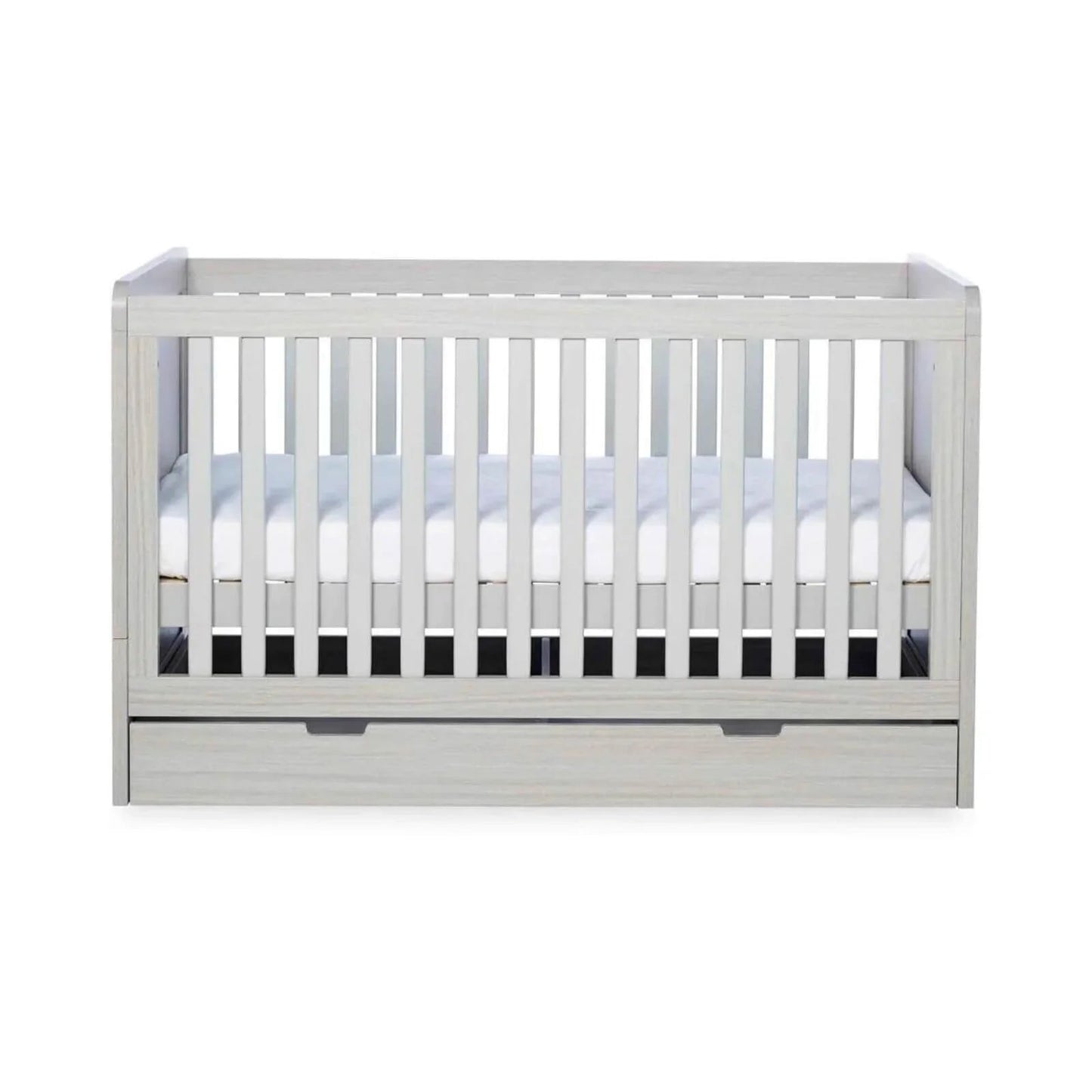Ickle Bubba Pembrey Furniture Set Under Drawer Ash Grey 3 pcs - Premium Pocket Sprung Mattress - mezetto ebebek ebebek