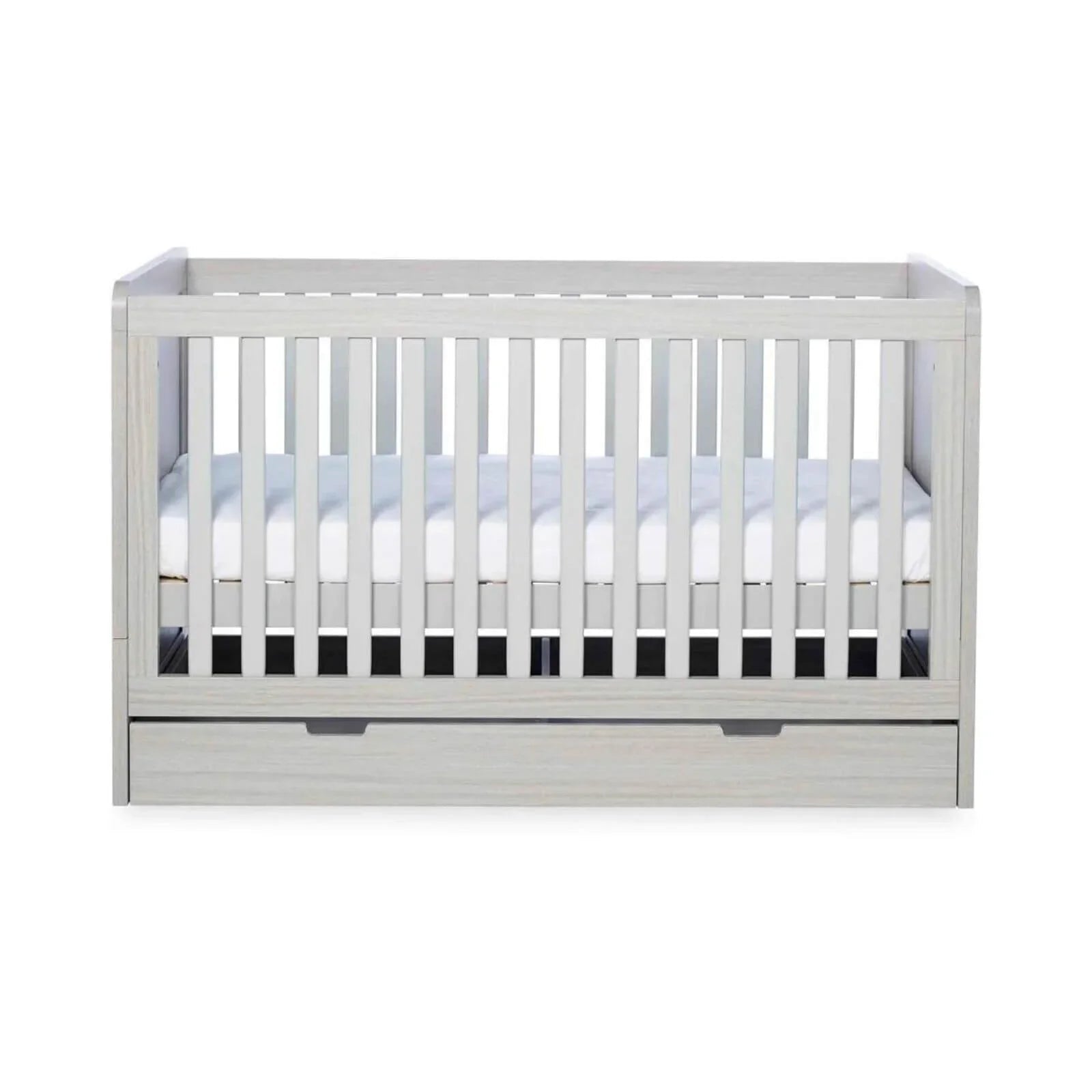 Ickle Bubba Pembrey Furniture Set Under Drawer Ash Grey 3 pcs - Premium Pocket Sprung Mattress - mezetto ebebek ebebek