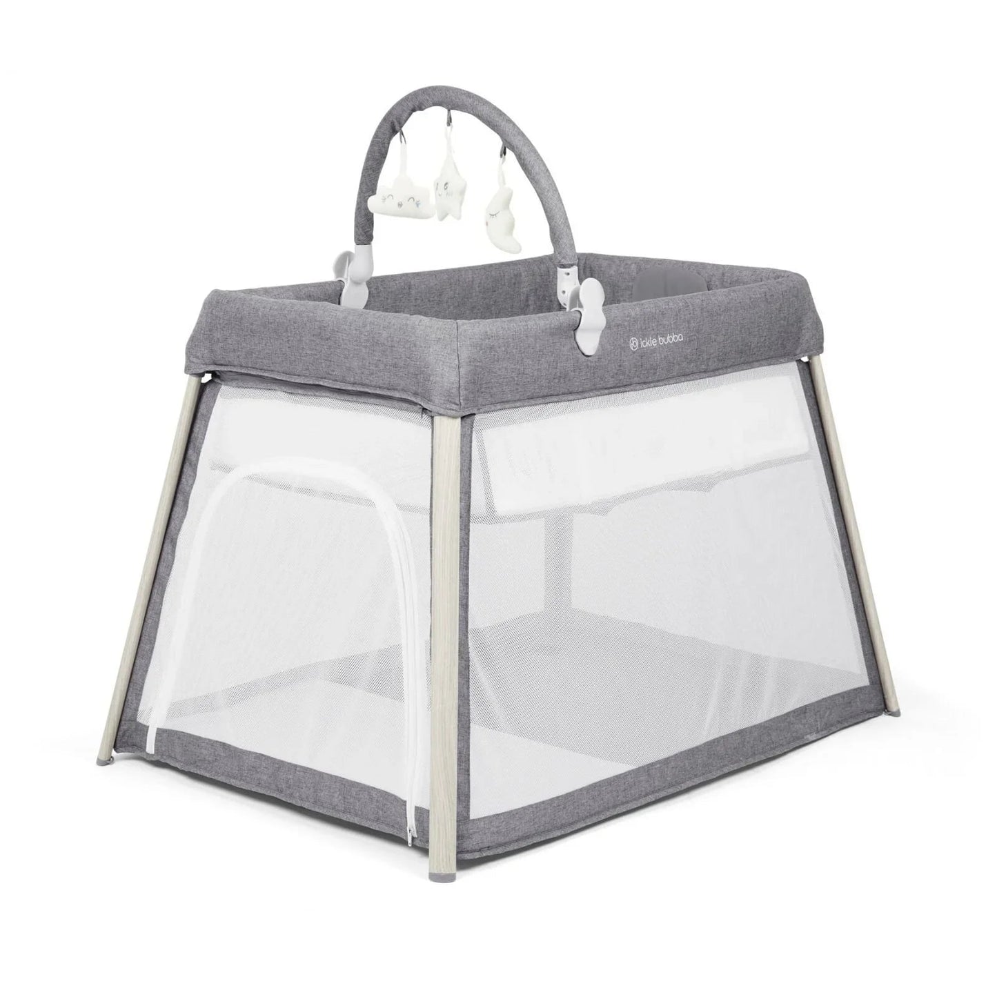 Ickle Bubba Scout 3 - in - 1 Travel Crib Cot & Playpen - Ash Grey - mezetto ebebek ebebek