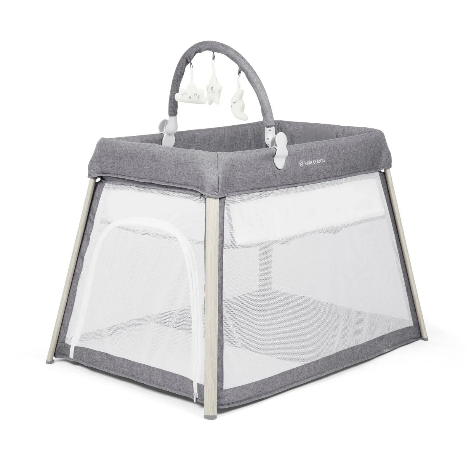 Ickle Bubba Scout 3 - in - 1 Travel Crib Cot & Playpen - Ash Grey - mezetto ebebek ebebek