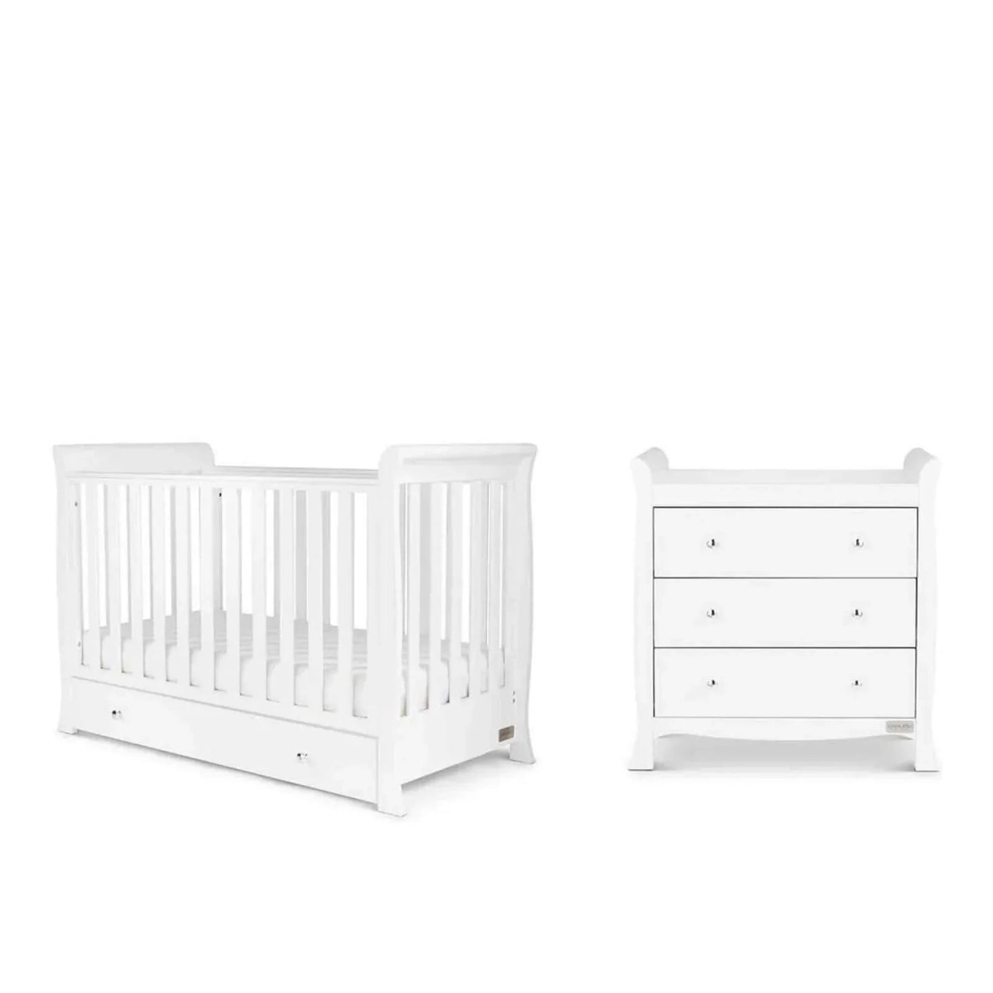 Ickle Bubba Snowdon 4 - in - 1 Mini Furniture Set Fibre Mattress 2 pcs - White - mezetto ebebek ebebek