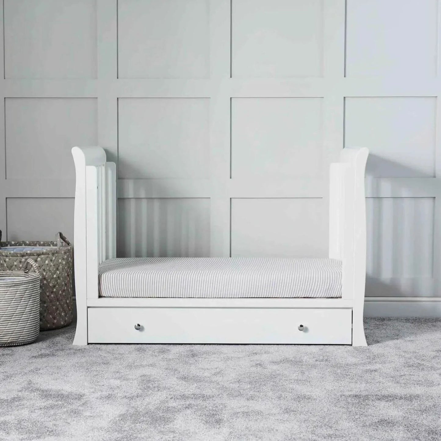 Ickle Bubba Snowdon 4 - in - 1 Mini Furniture Set Fibre Mattress 3 pcs - White - mezetto ebebek ebebek