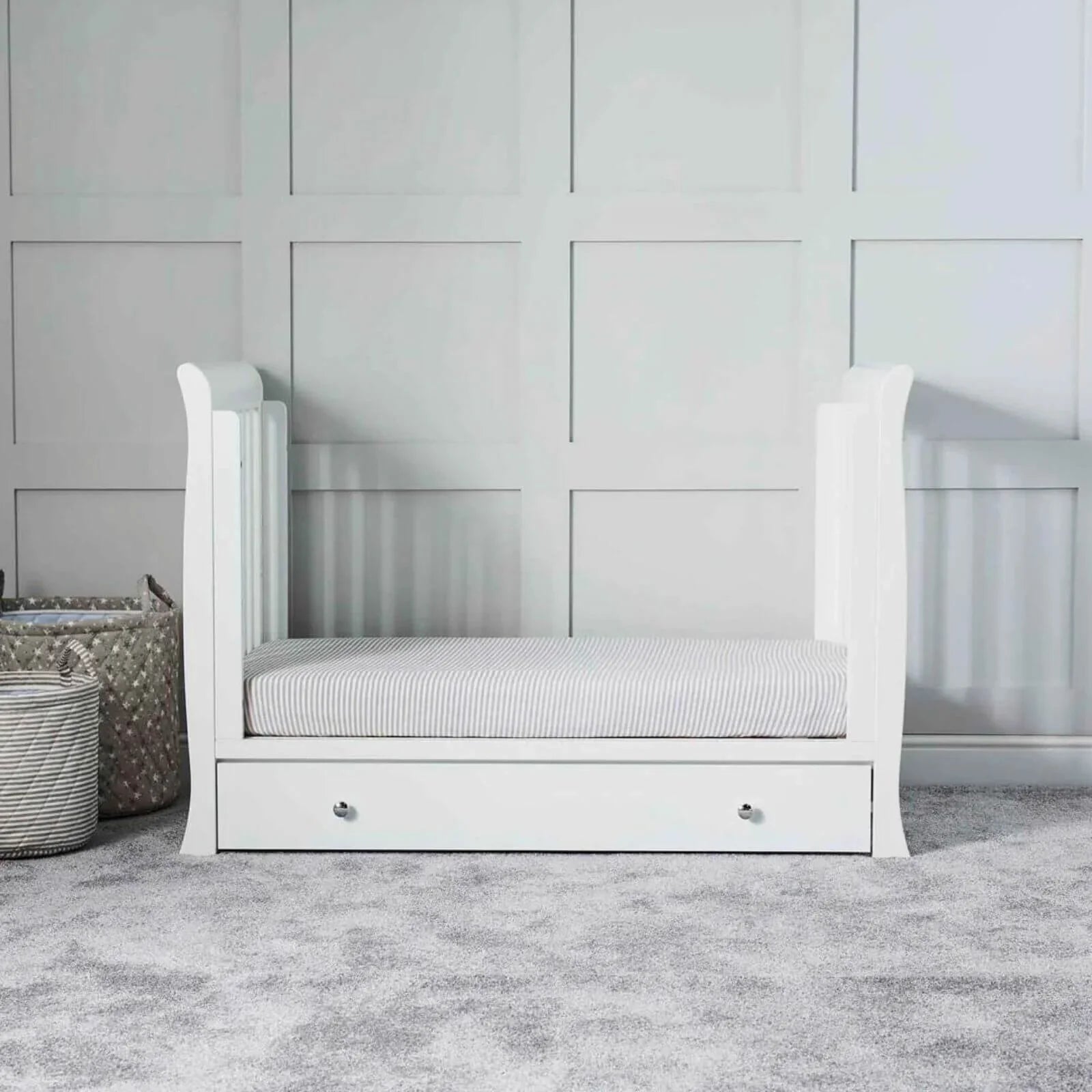 Ickle Bubba Snowdon 4 - in - 1 Mini Furniture Set Premium Pocket Sprung Mattress 2 pcs - White - mezetto ebebek ebebek