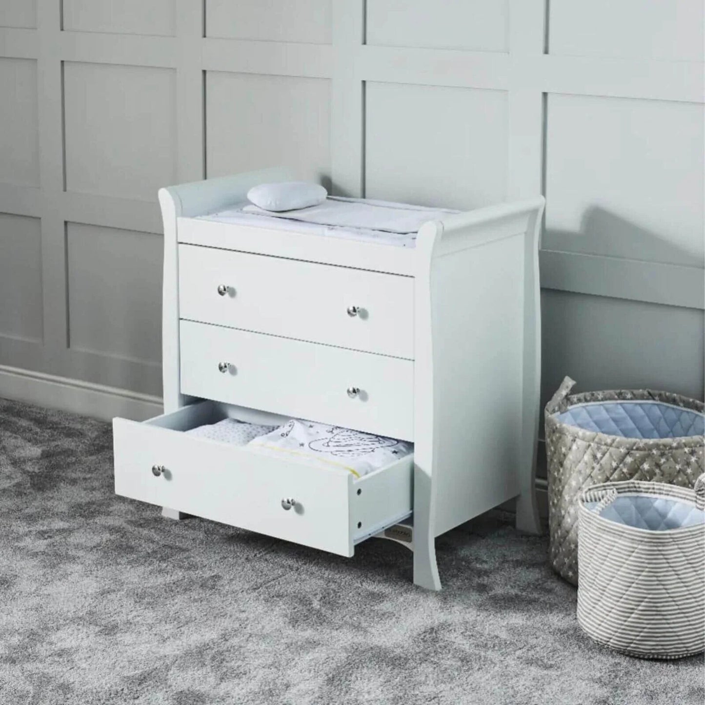 Ickle Bubba Snowdon Changing Unit - White - mezetto ebebek ebebek