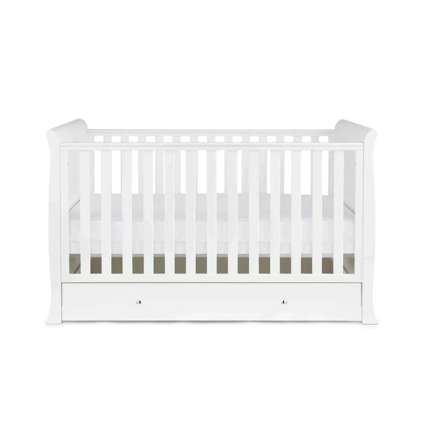 Ickle Bubba Snowdon Classic Cot Bed White - Without Mattress - mezetto ebebek ebebek