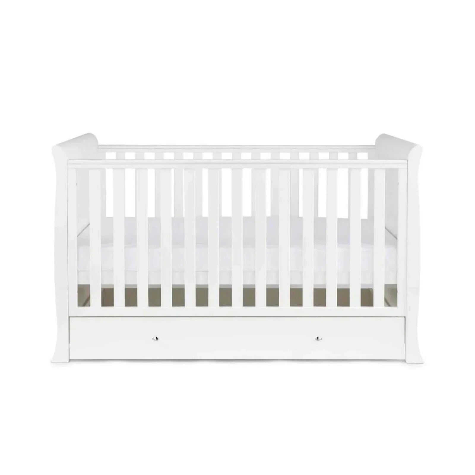 Ickle Bubba Snowdon Classic Cot Bed White - Without Mattress - mezetto ebebek ebebek