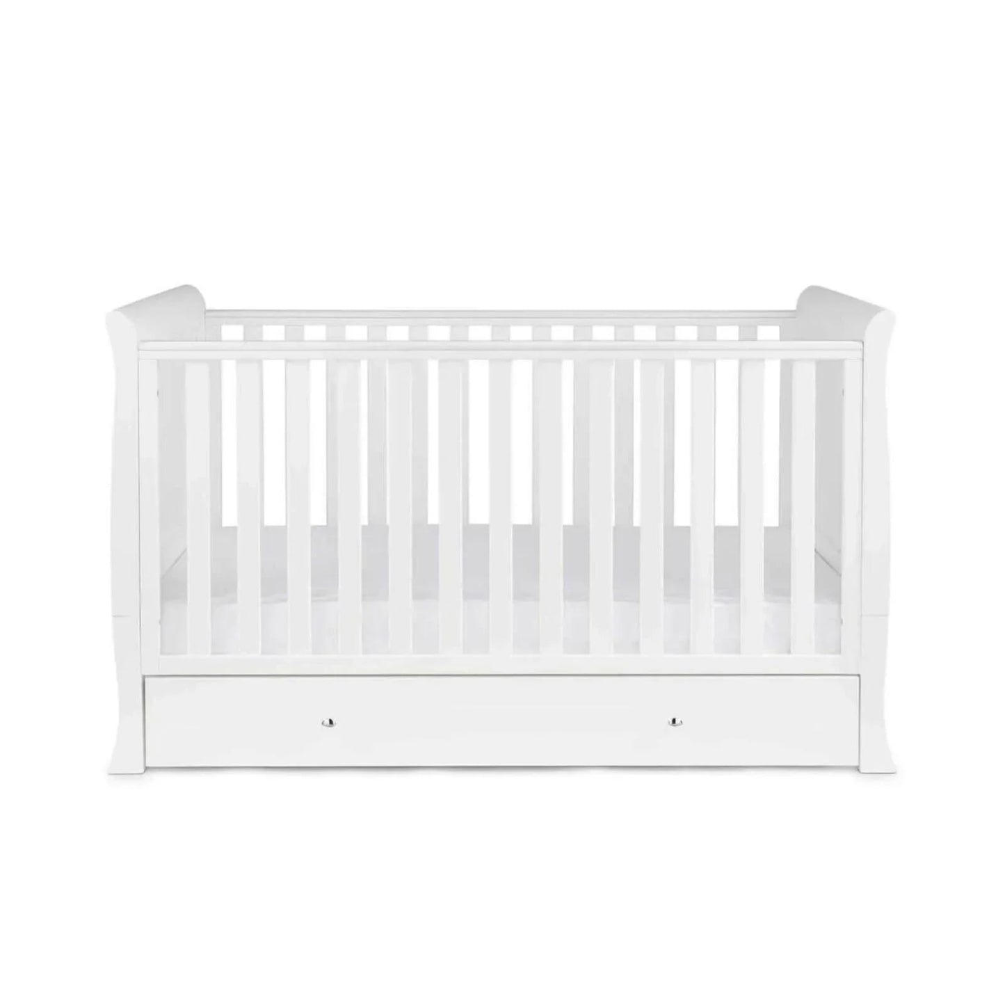 Ickle Bubba Snowdon Classic Cot Bed White - Without Mattress - mezetto ebebek ebebek