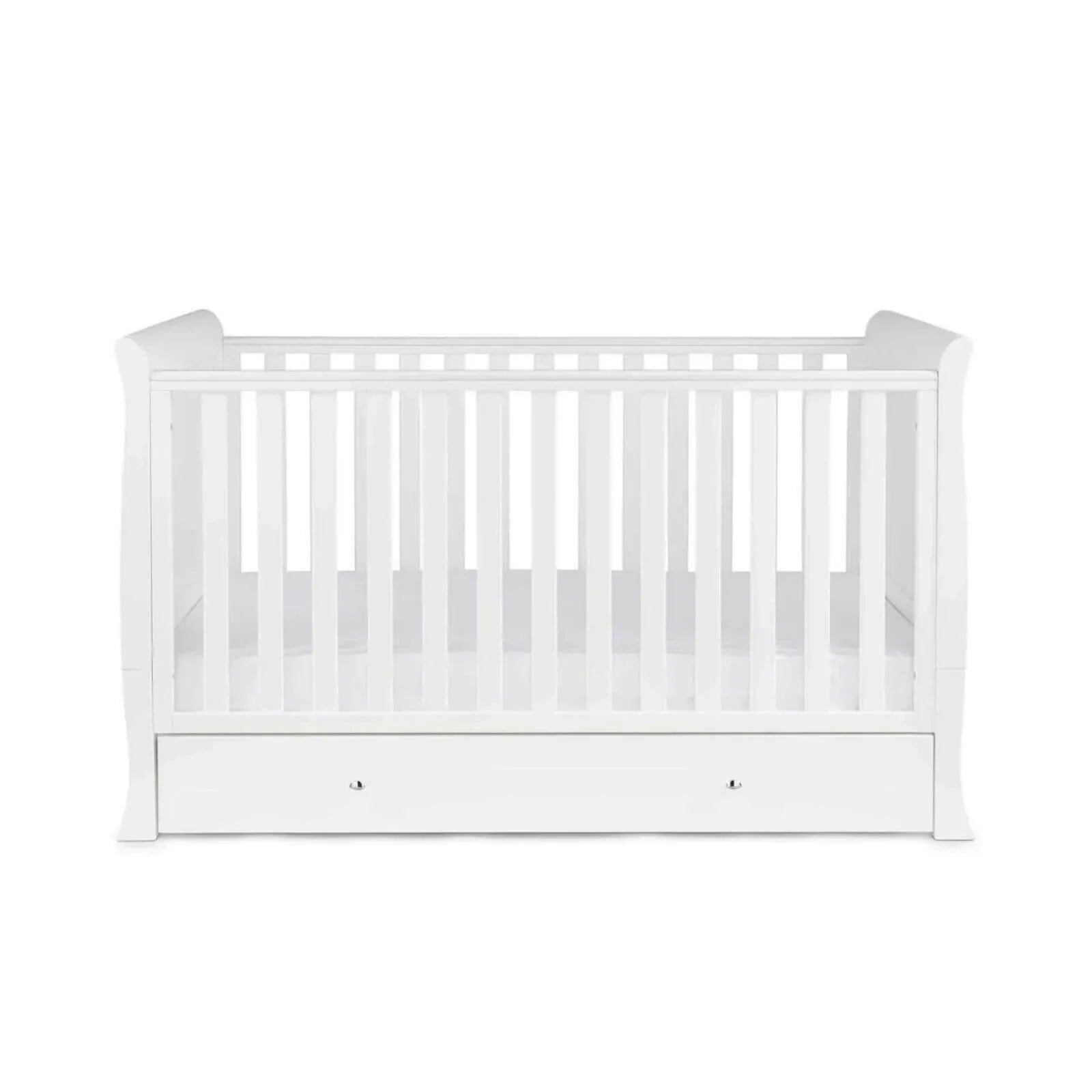 Ickle Bubba Snowdon Classic Cot Bed White - Without Mattress - mezetto ebebek ebebek