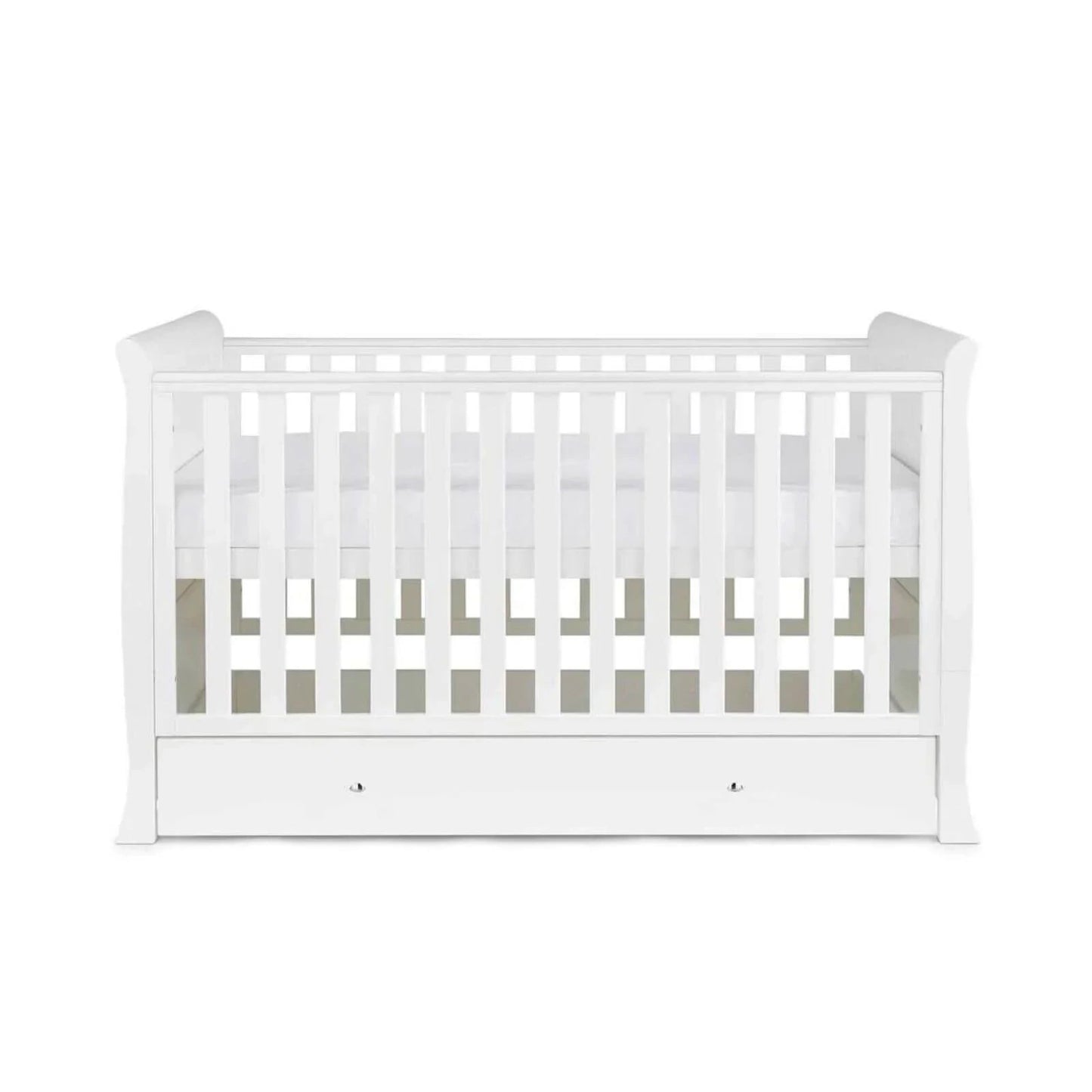 Ickle Bubba Snowdon Classic Cot Bed White - Without Mattress - mezetto ebebek ebebek