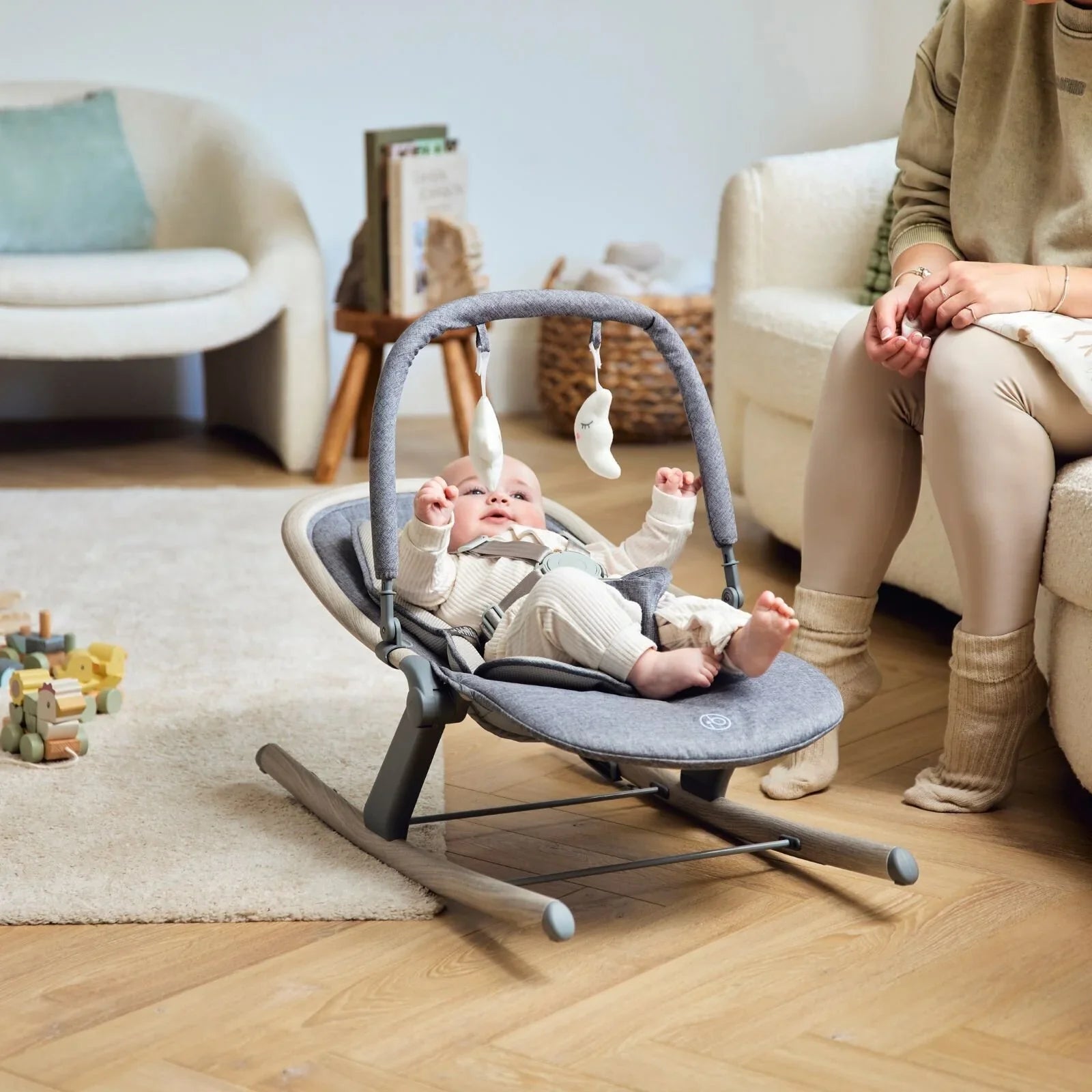 Ickle Bubba Stella Rocker - Grey - mezetto ebebek ebebek