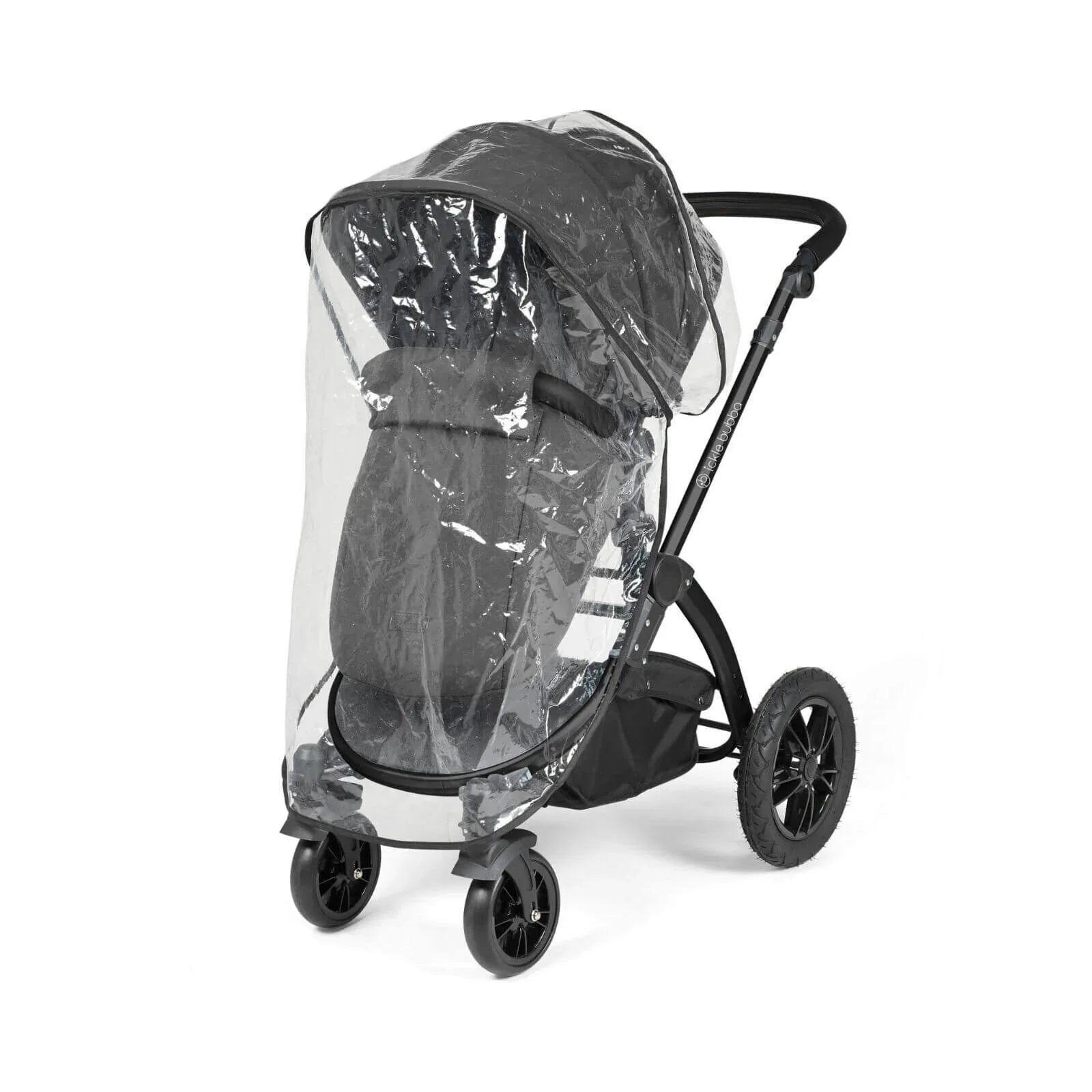 Ickle Bubba Stomp Luxe 2 - in - 1 Pushchair & Carrycot - Black/Charcoal Grey/Black - mezetto ebebek ebebek