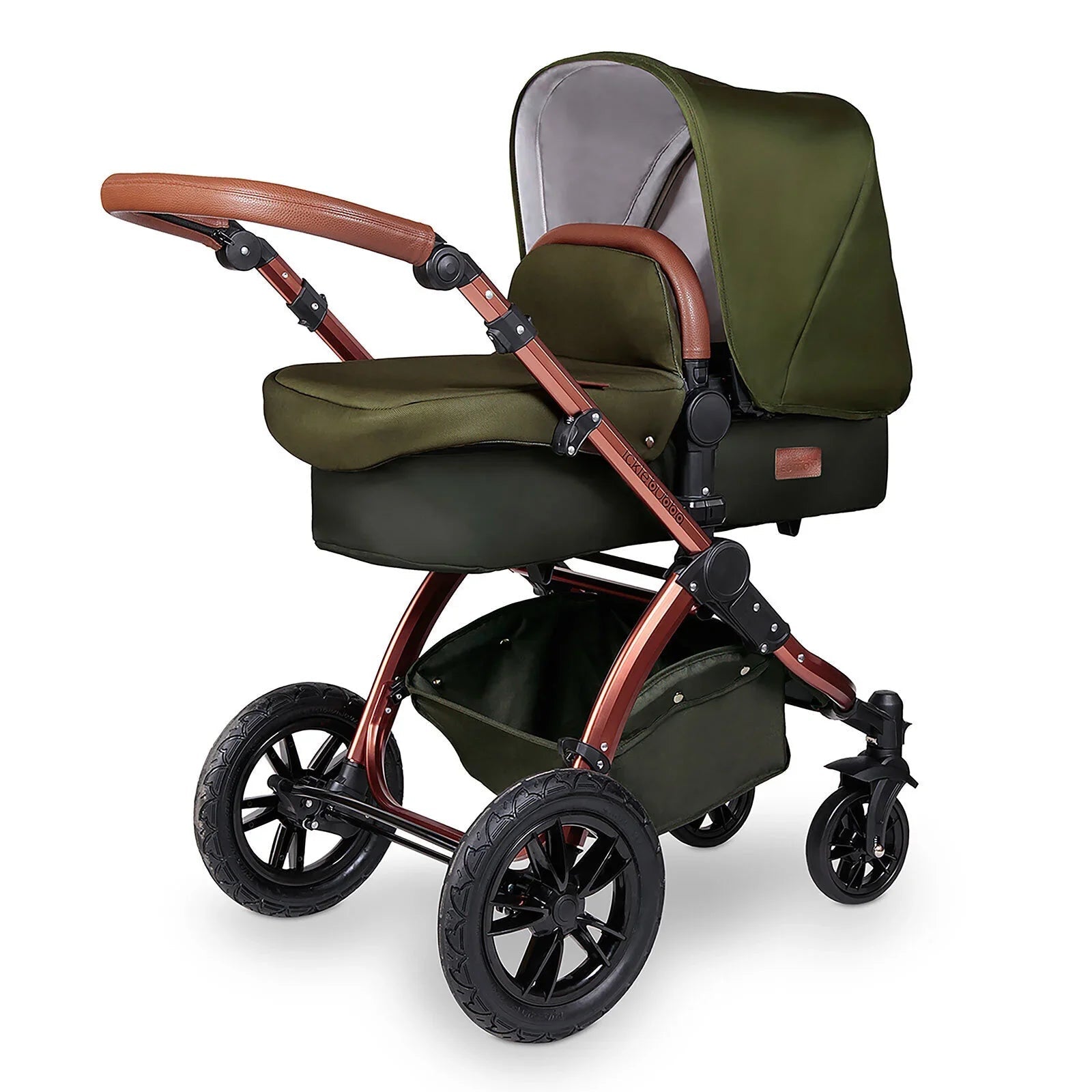 Ickle Bubba Stomp V4 2 In 1 Carrycot & Pushchair - Bronze - mezetto ebebek ebebek