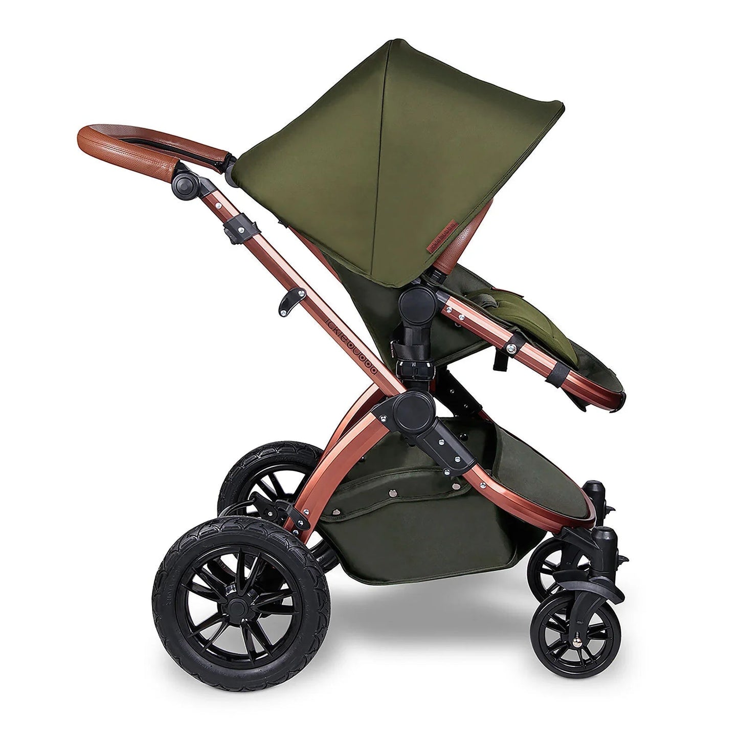 Ickle Bubba Stomp V4 2 In 1 Carrycot & Pushchair - Bronze - mezetto ebebek ebebek