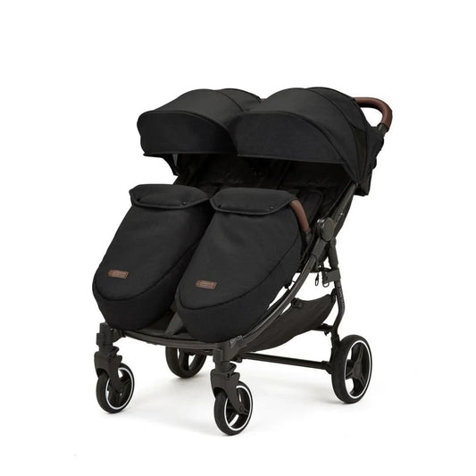 Ickle Bubba Venus Max Double Stroller - Black - mezetto ebebek ebebek
