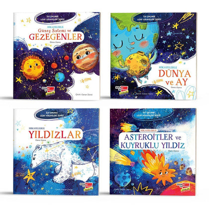 İlk Okuma Uzay Hikayeleri 4'lü Set - Dikkat Atölyesi Yayınları Kitap