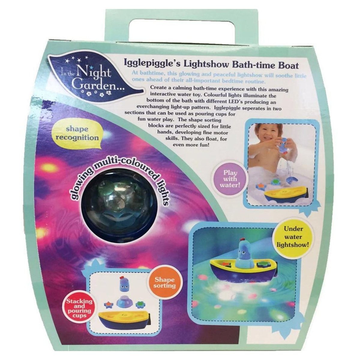 In the Night Garden Iggle Piggle's Lightshow Bath - time Boat - mezetto ebebek ebebek