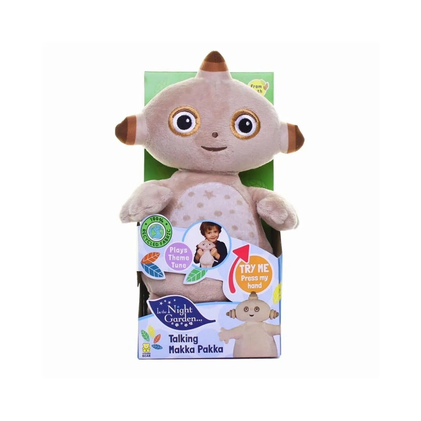 In the Night Garden Makka Pakka Talking Soft Toy - mezetto ebebek ebebek