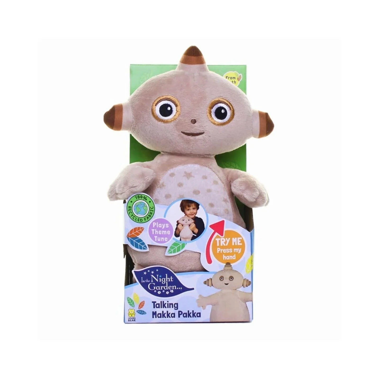 In the Night Garden Makka Pakka Talking Soft Toy - mezetto ebebek ebebek