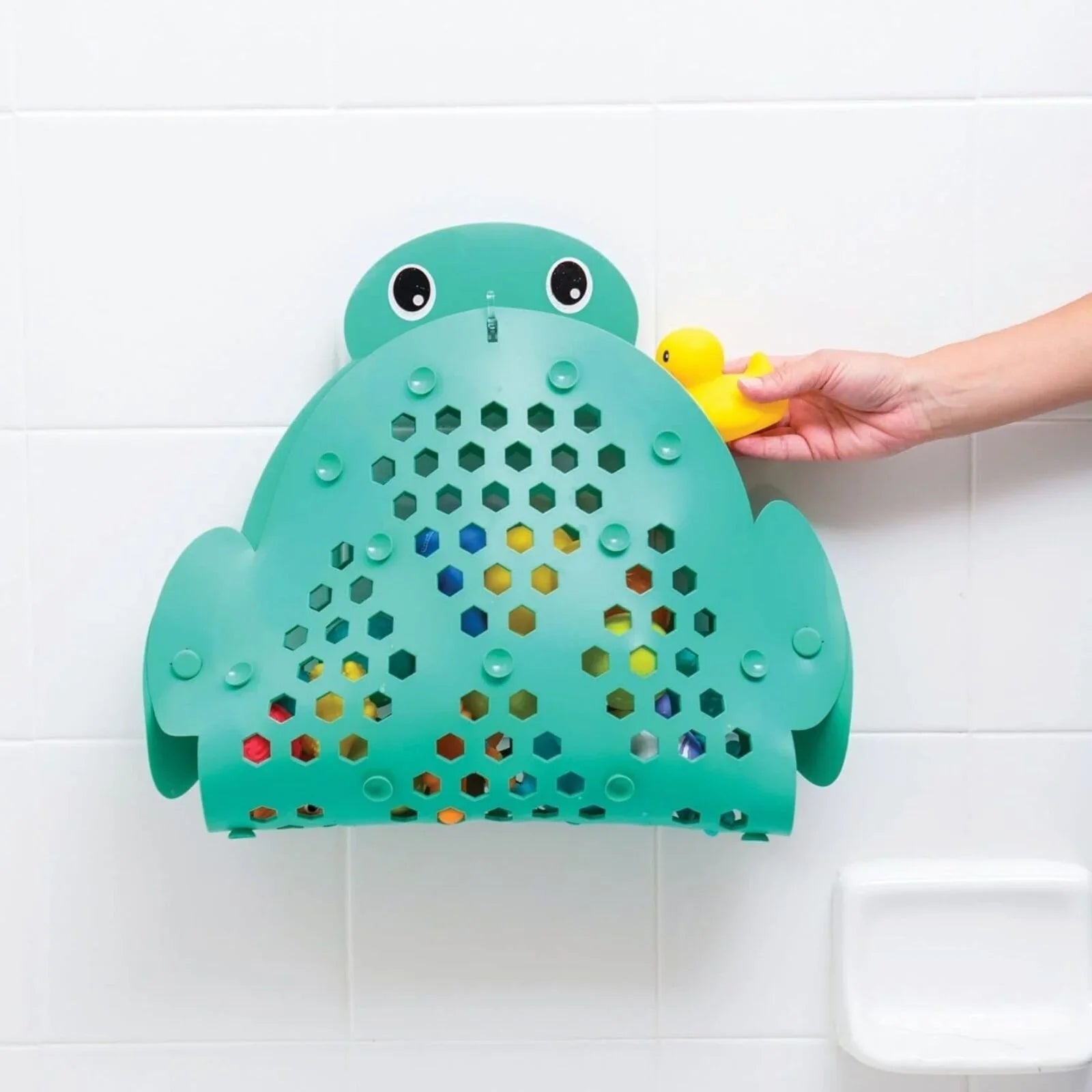 Infantino 2 - in - 1 Bath Mat & Storage Basket Turtle - mezetto ebebek ebebek
