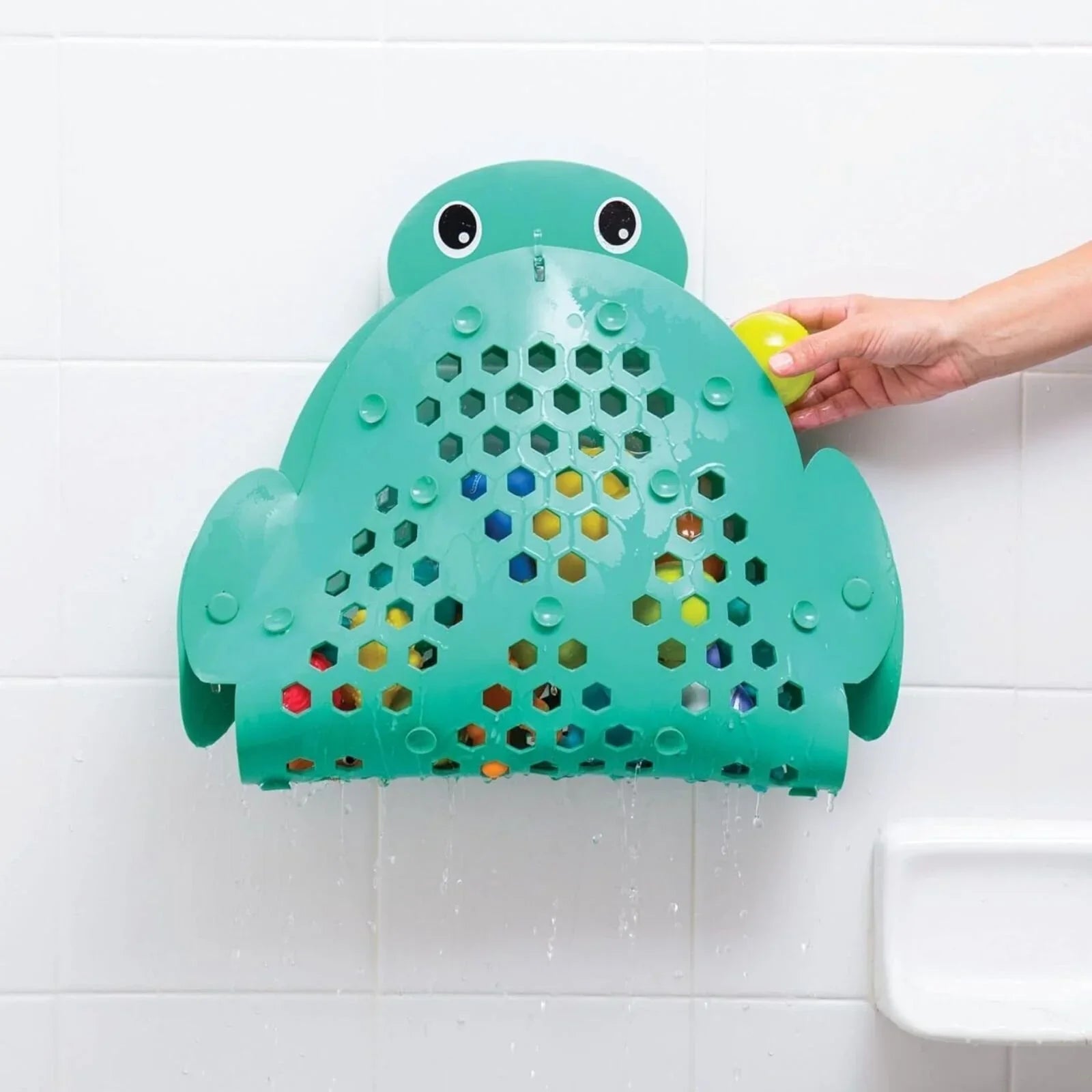 Infantino 2 - in - 1 Bath Mat & Storage Basket Turtle - mezetto ebebek ebebek
