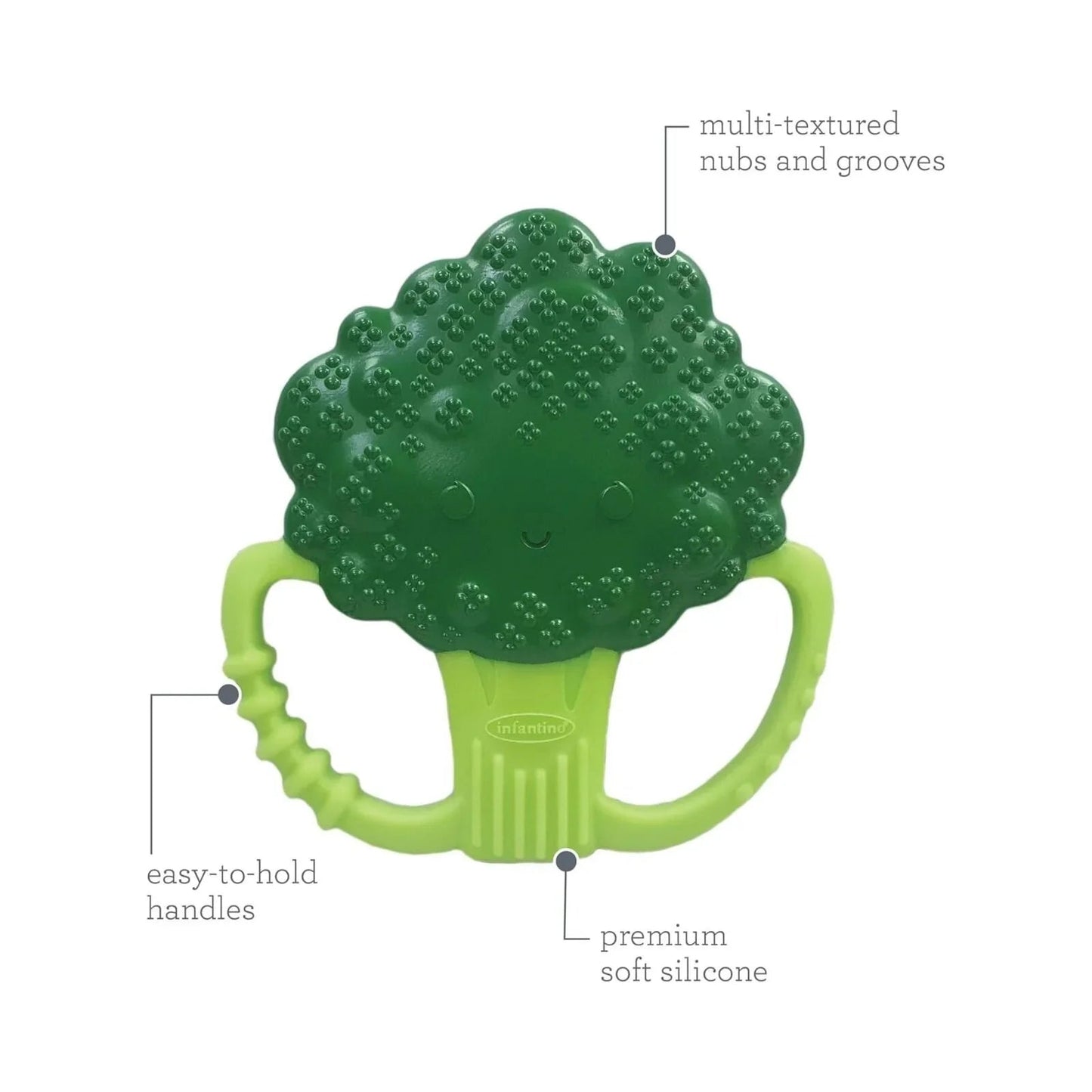 Infantino Lil' Nibbles Teether - Brocolli - mezetto ebebek ebebek