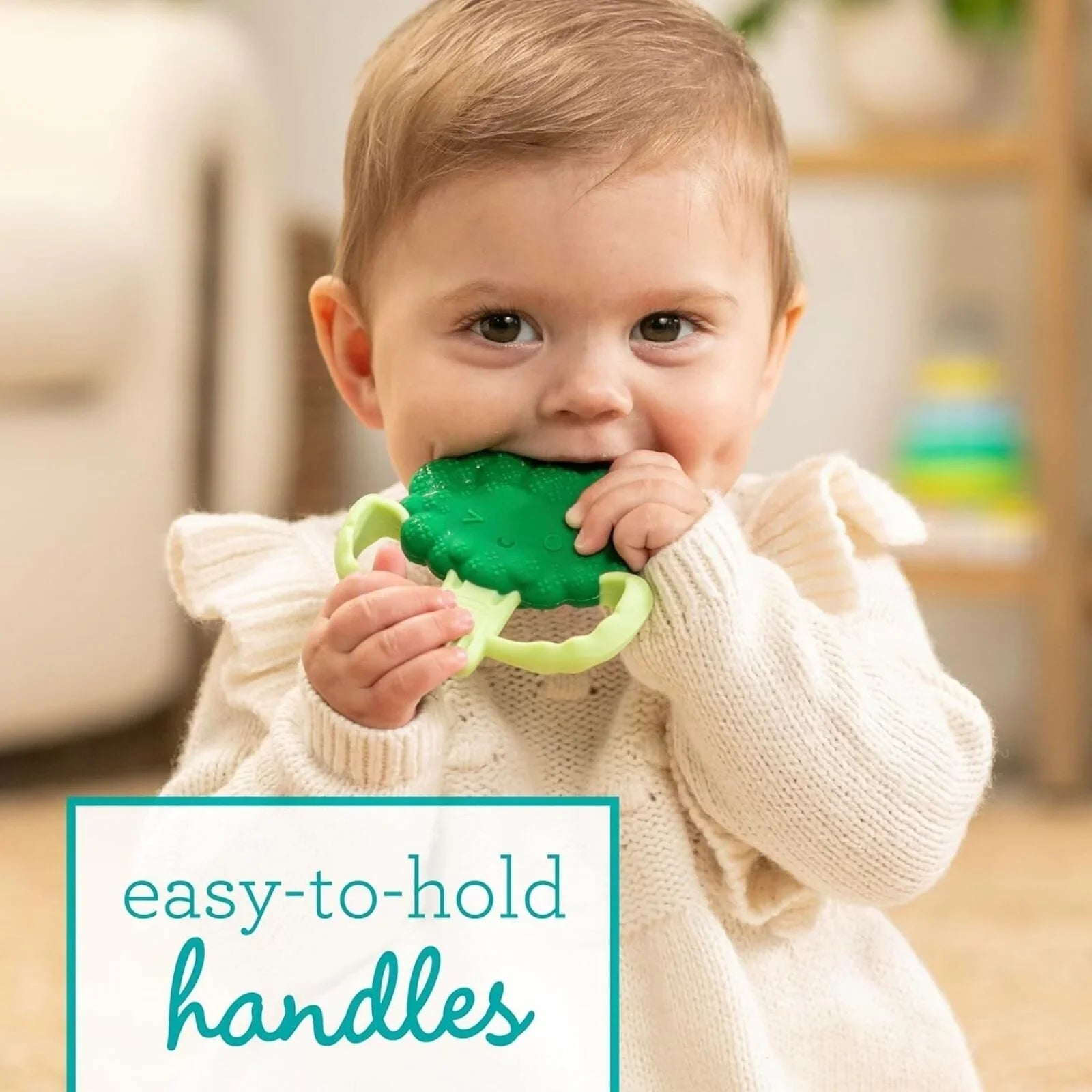 Infantino Lil' Nibbles Teether - Brocolli - mezetto ebebek ebebek