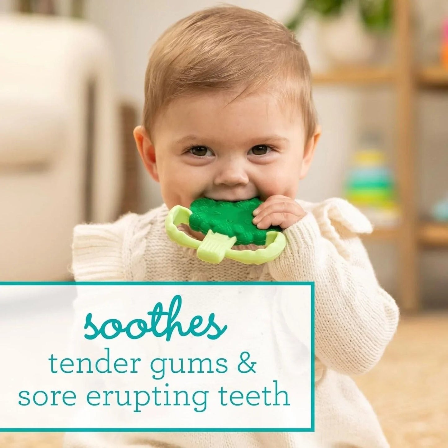 Infantino Lil' Nibbles Teether - Brocolli - mezetto ebebek ebebek