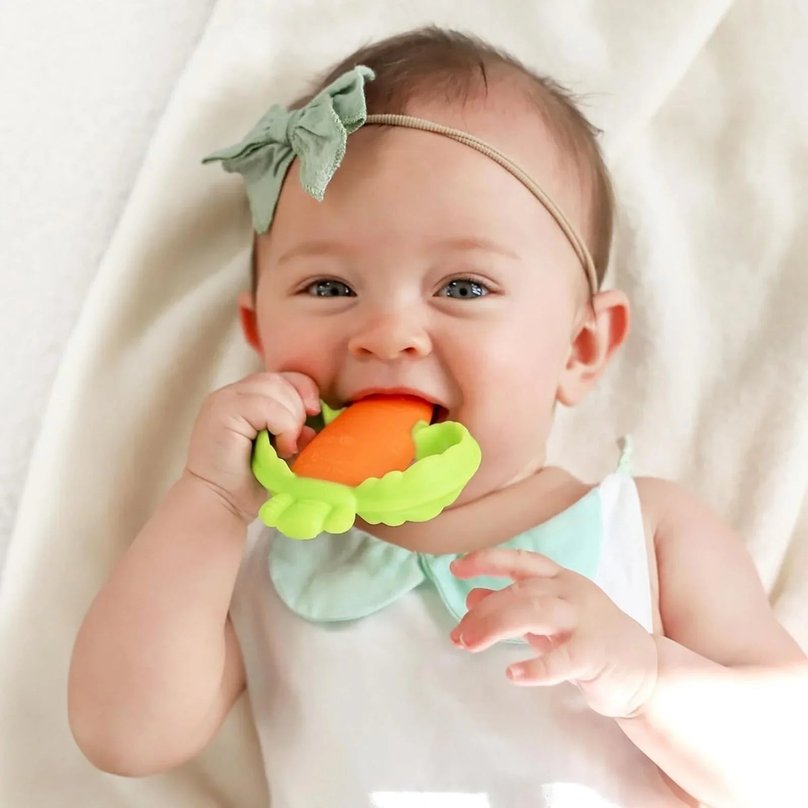 Infantino Lil' Nibbles Teether - Carrot - mezetto ebebek ebebek