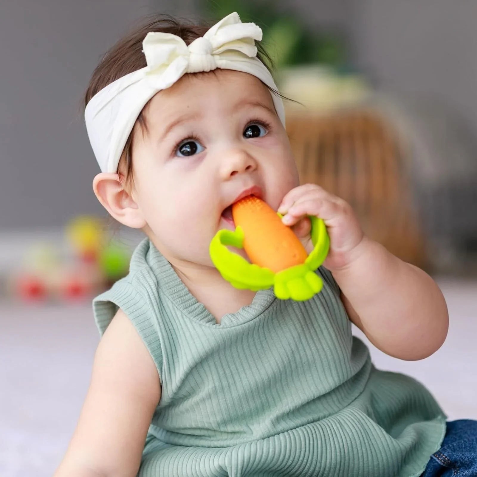 Infantino Lil' Nibbles Teether - Carrot - mezetto ebebek ebebek