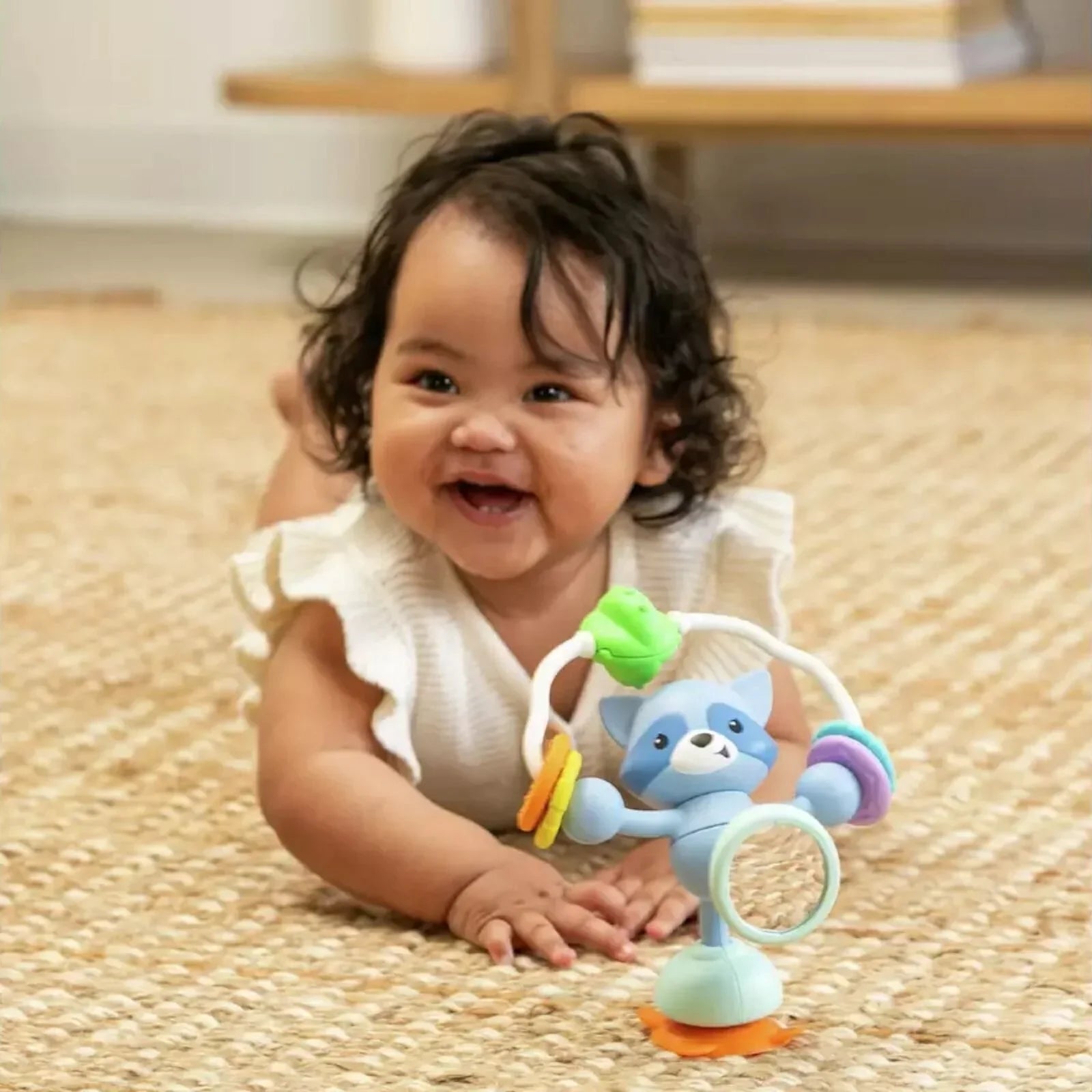Infantino Stick & Spin High Chair Pal - Racoon - mezetto ebebek ebebek