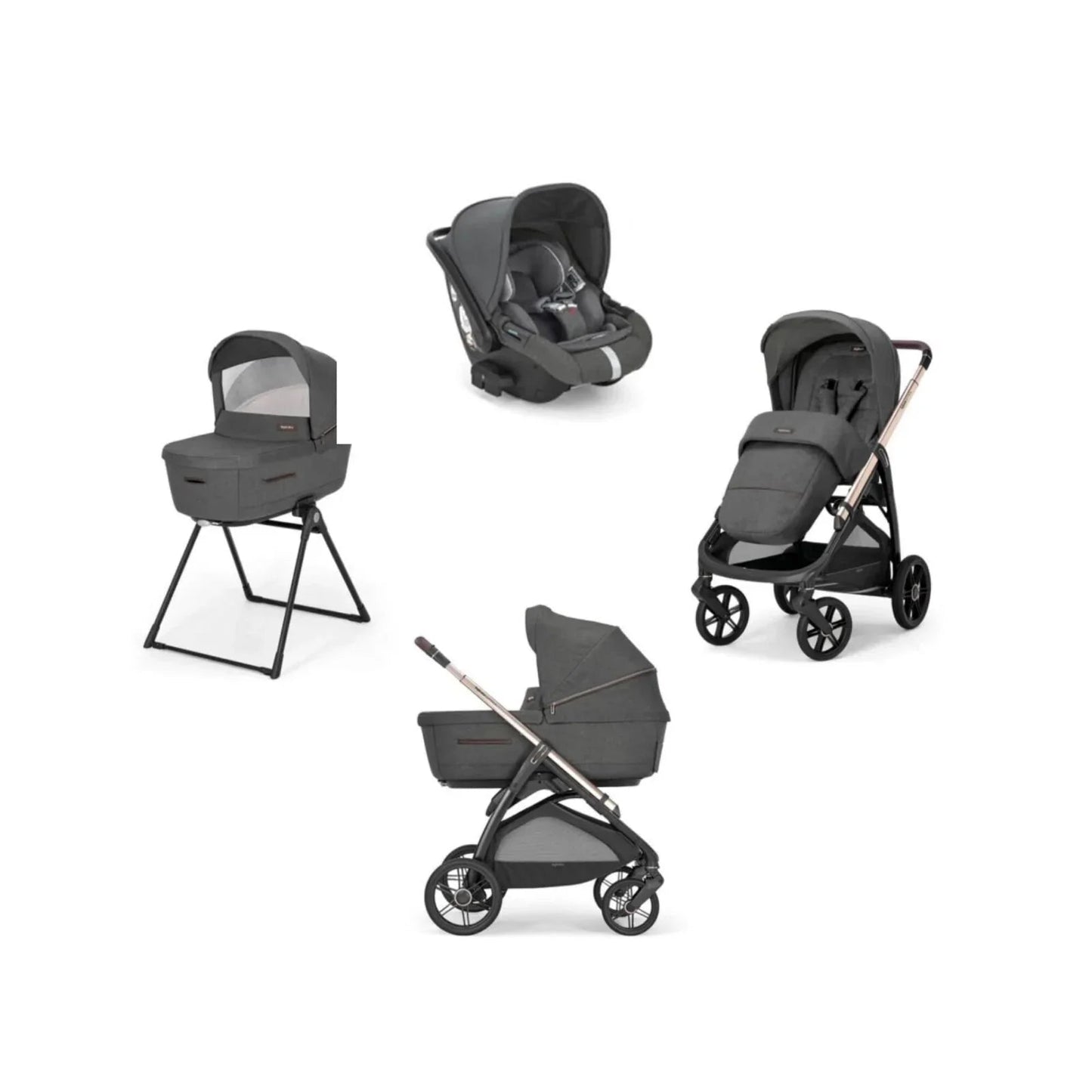 Inglesina Aptica Travel System - Velvet Grey - mezetto ebebek ebebek