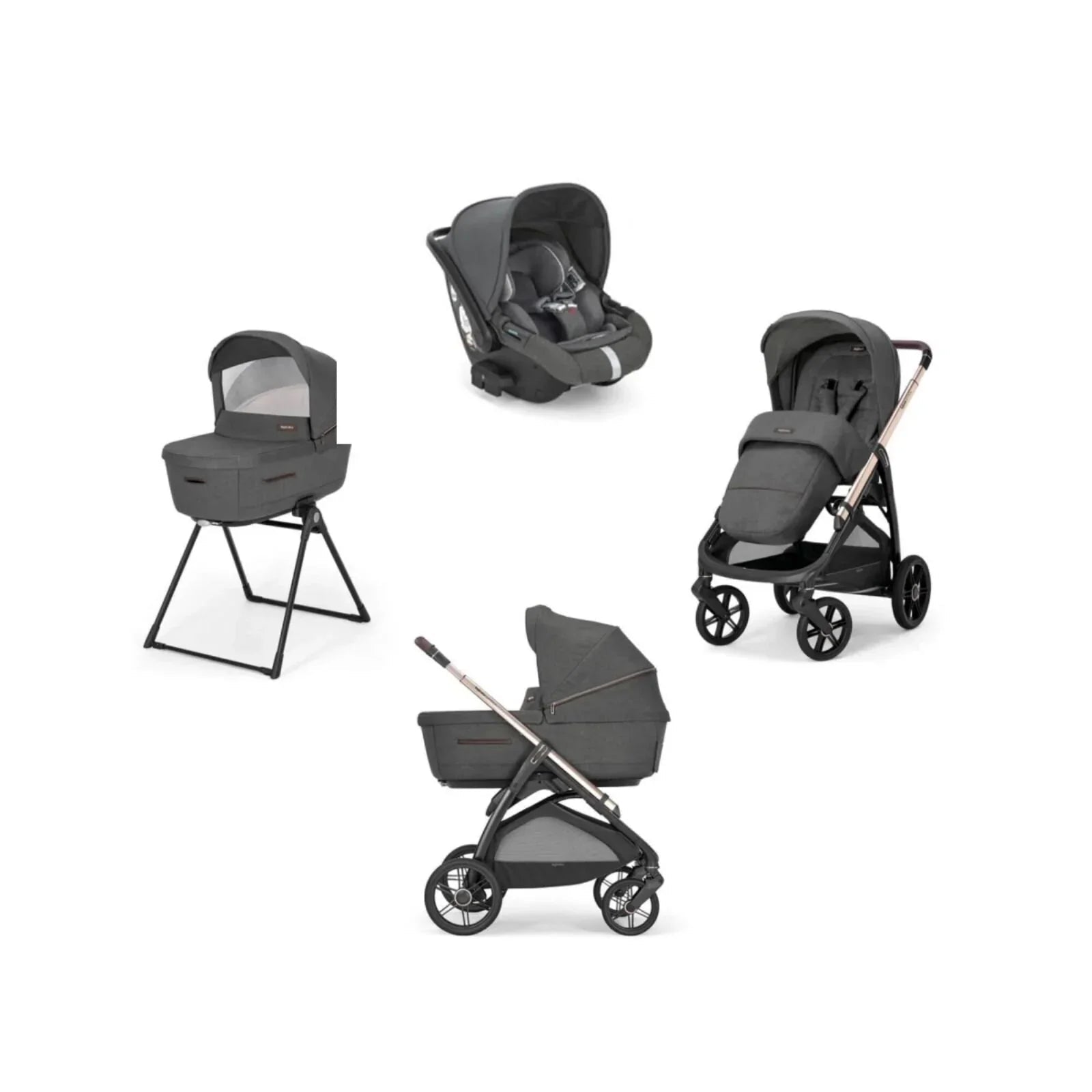 Inglesina Aptica Travel System - Velvet Grey - mezetto ebebek ebebek