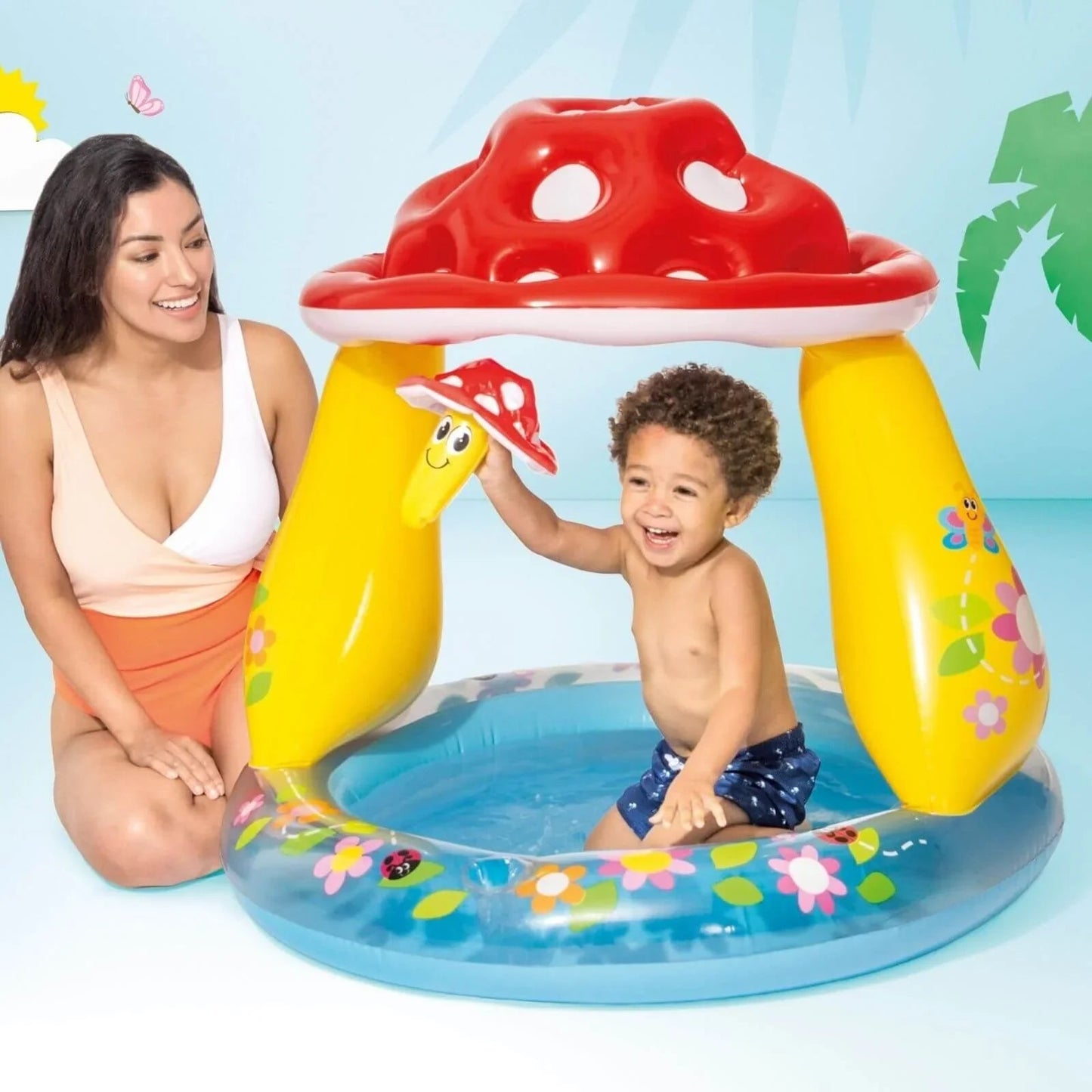 INTEX Mushroom Baby Pool - mezetto ebebek ebebek