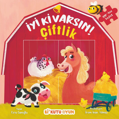 İyi Ki Varsın! Çiftlik (Yapbozlu Kitap) - Bi Kutu Oyun Kitap
