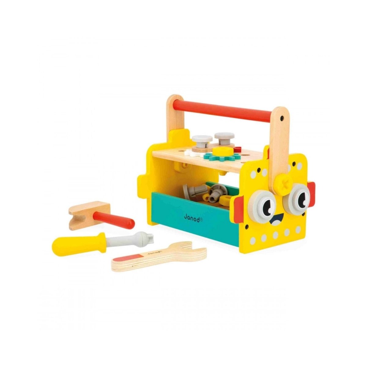Janod Brico Kids Robot Tool Box - mezetto ebebek ebebek