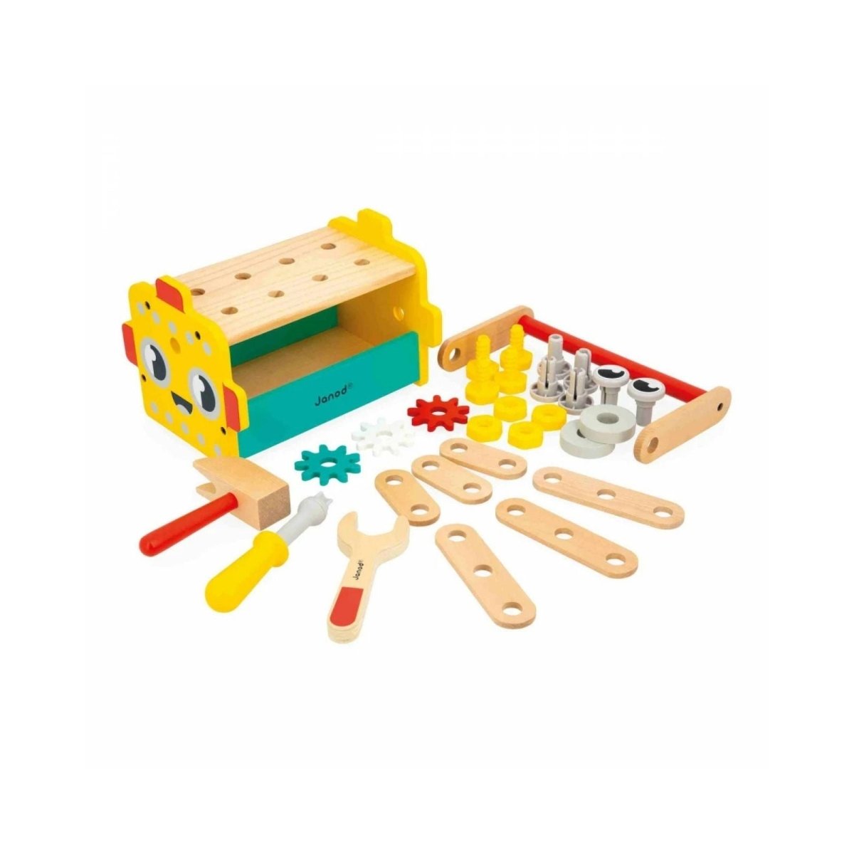 Janod Brico Kids Robot Tool Box - mezetto ebebek ebebek