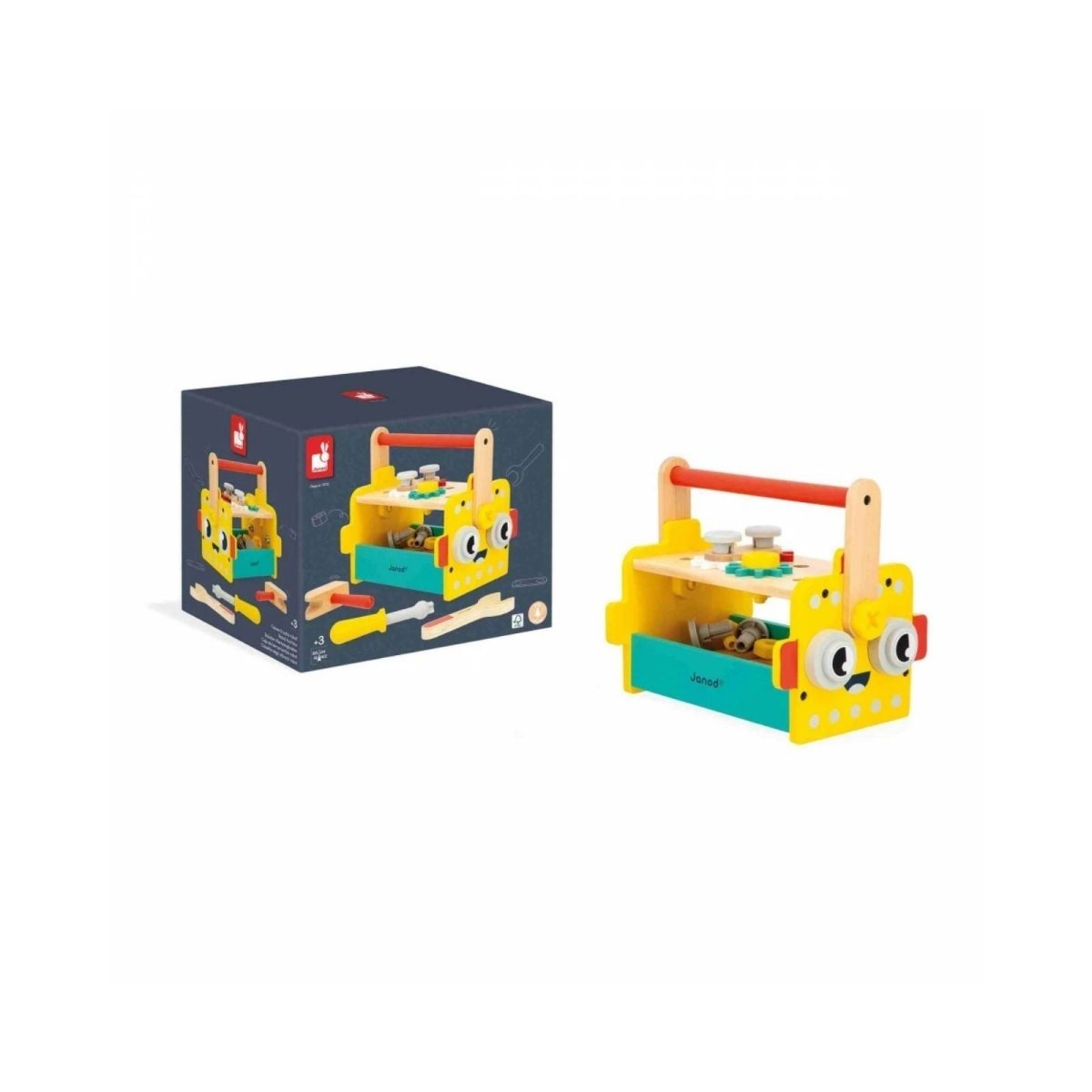 Janod Brico Kids Robot Tool Box - mezetto ebebek ebebek