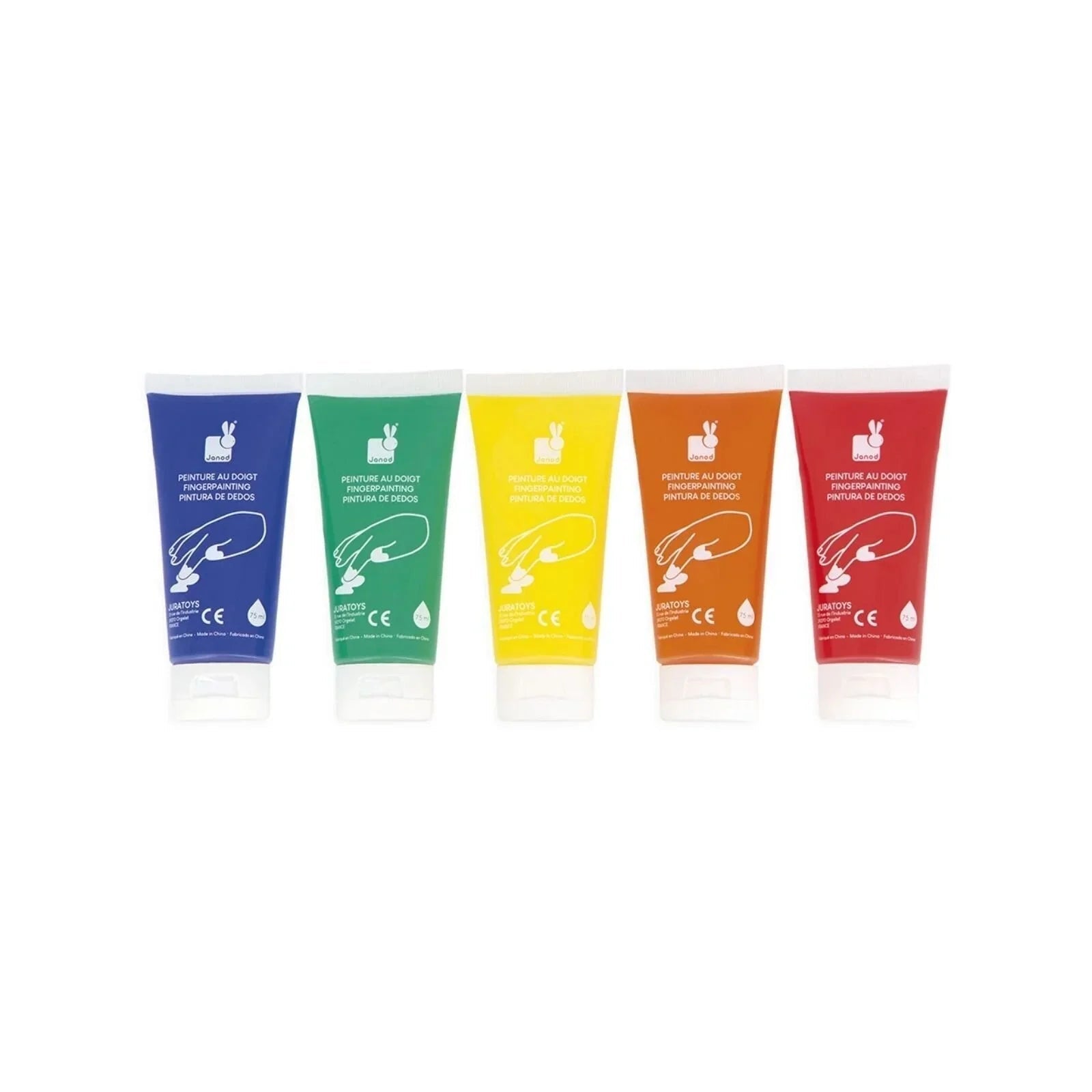 Janod Finger Paints 5 pcs - mezetto ebebek ebebek
