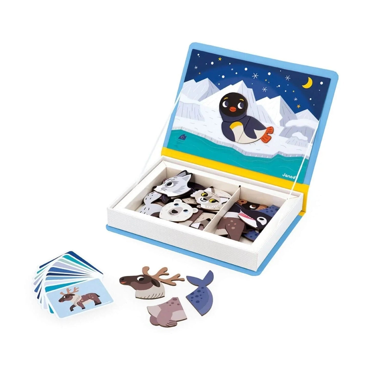 Janod Magnetibook Polar Animals - mezetto ebebek ebebek