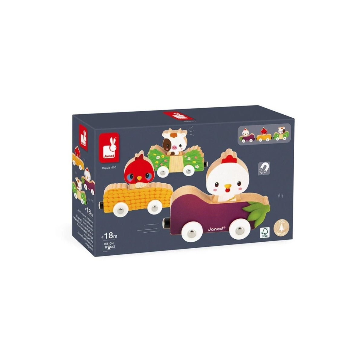 Janod Magnetic Pets - Farm - mezetto ebebek ebebek