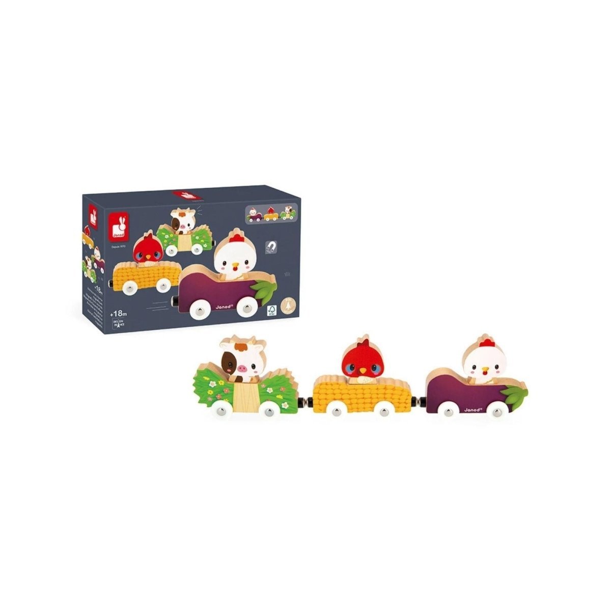 Janod Magnetic Pets - Farm - mezetto ebebek ebebek