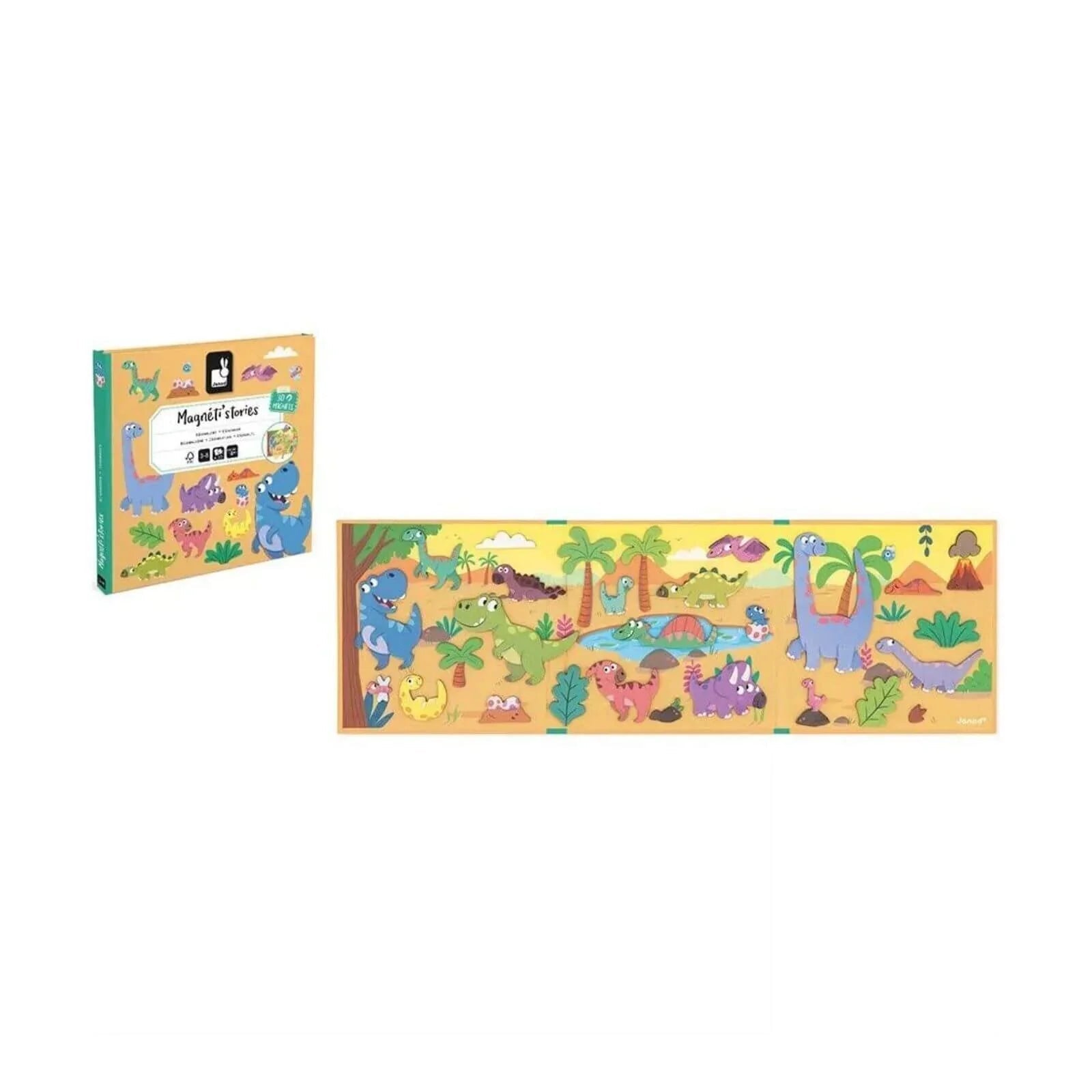 Janod Magneti'stories Dinosaurs - mezetto ebebek ebebek