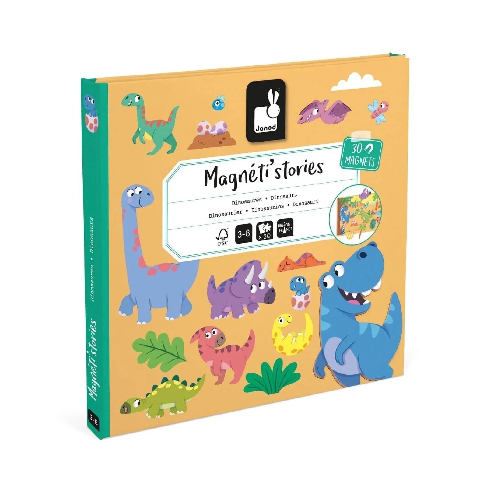 Janod Magneti'stories Dinosaurs - mezetto ebebek ebebek