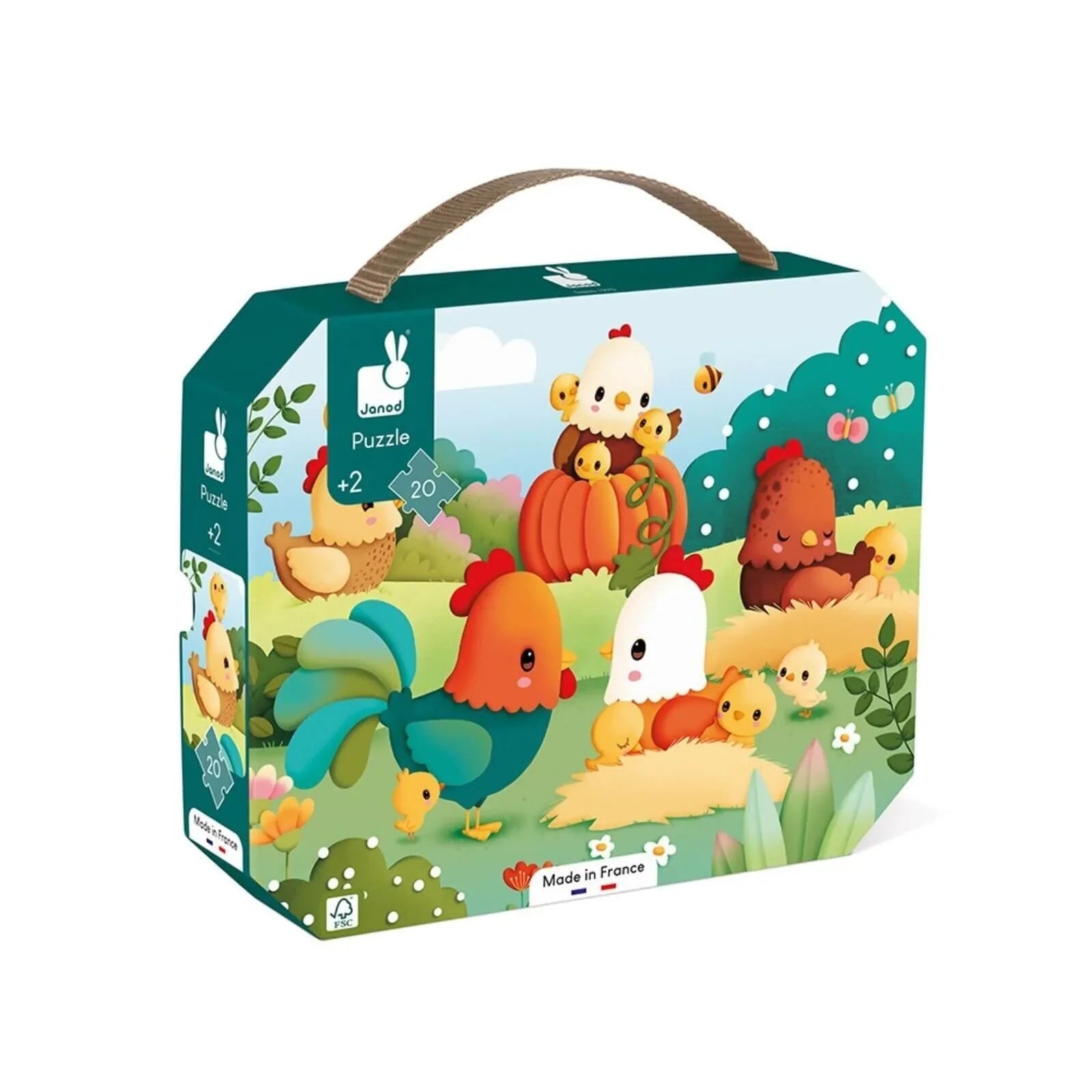 Janod Puzzle Welcome to the Farmyard 20 pcs - mezetto ebebek ebebek