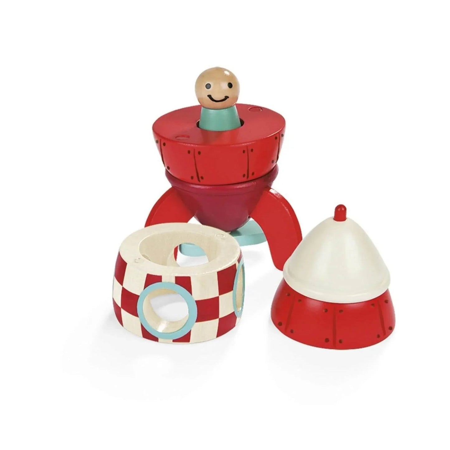 Janod Small Magnetic Rocket - mezetto ebebek ebebek
