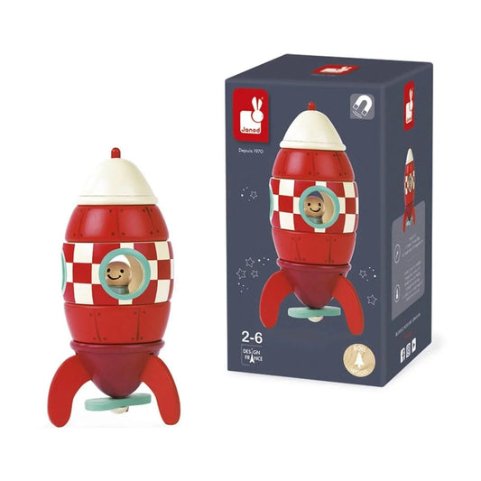 Janod Small Magnetic Rocket - mezetto ebebek ebebek